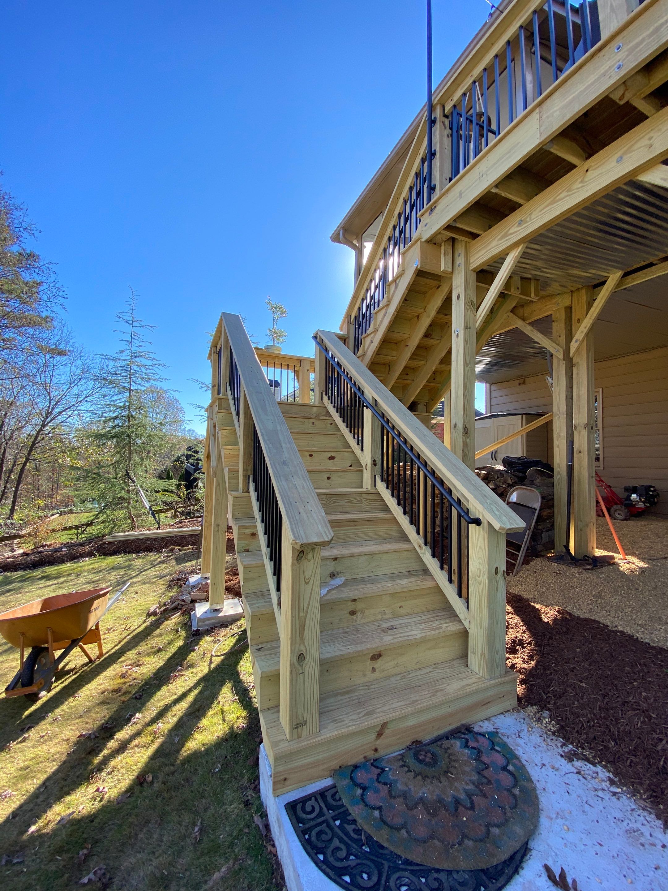 Multi-Level Deck Replacement and Bay Window Installation in Suwanee by Swift Home Renovations