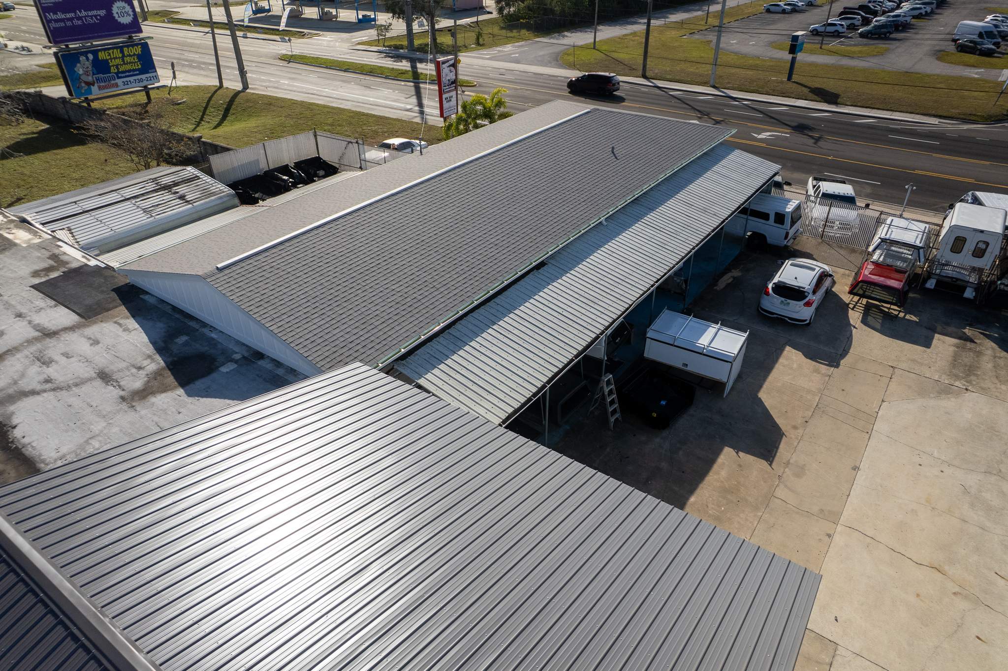 Commercial Roof Replacement and Structural Framing in Cocoa, Florida for TopperTown by Wiedmann Construction & Roofing