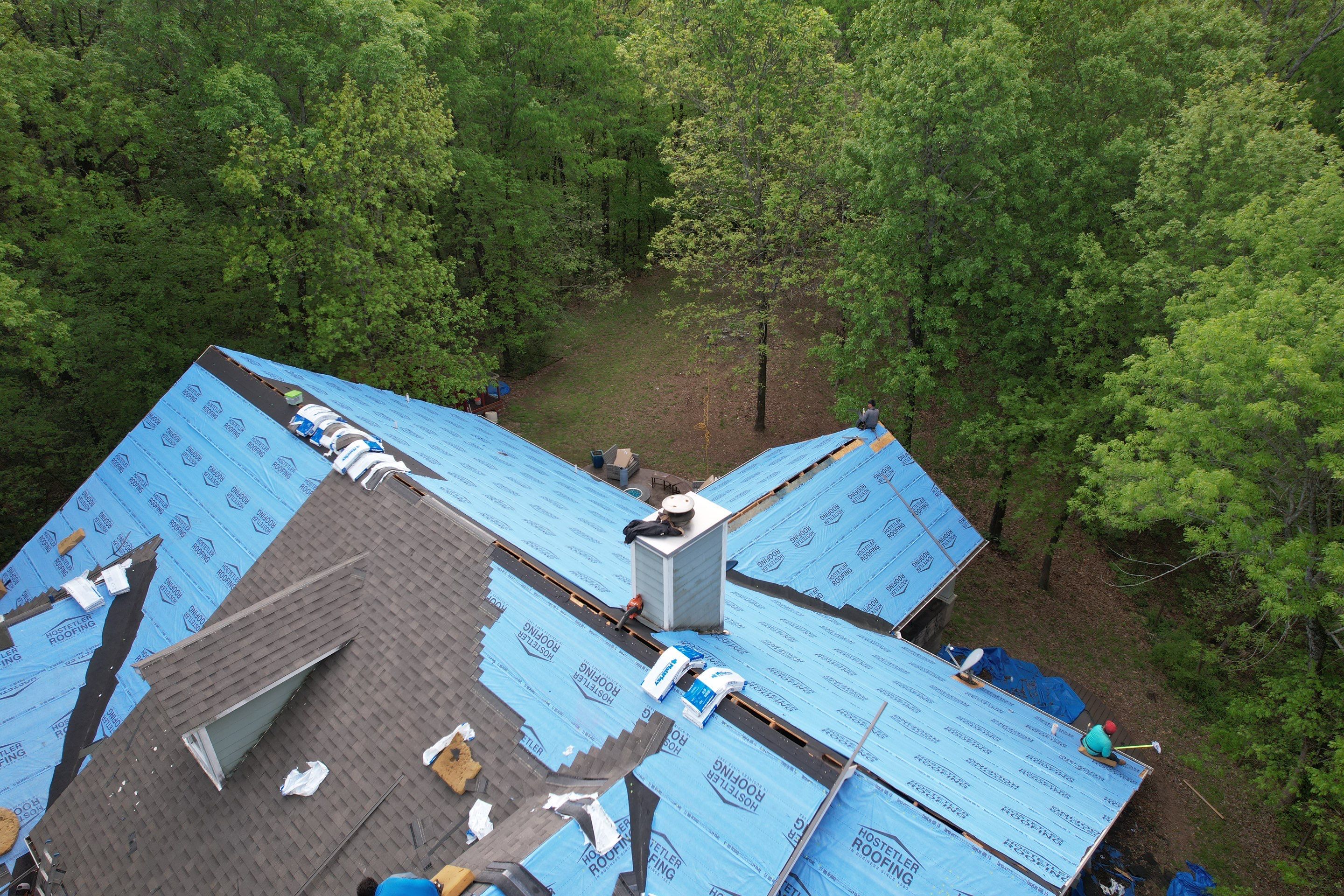 Residential Shingle Reroof using Malarkey Vista by Hostetler Roofing