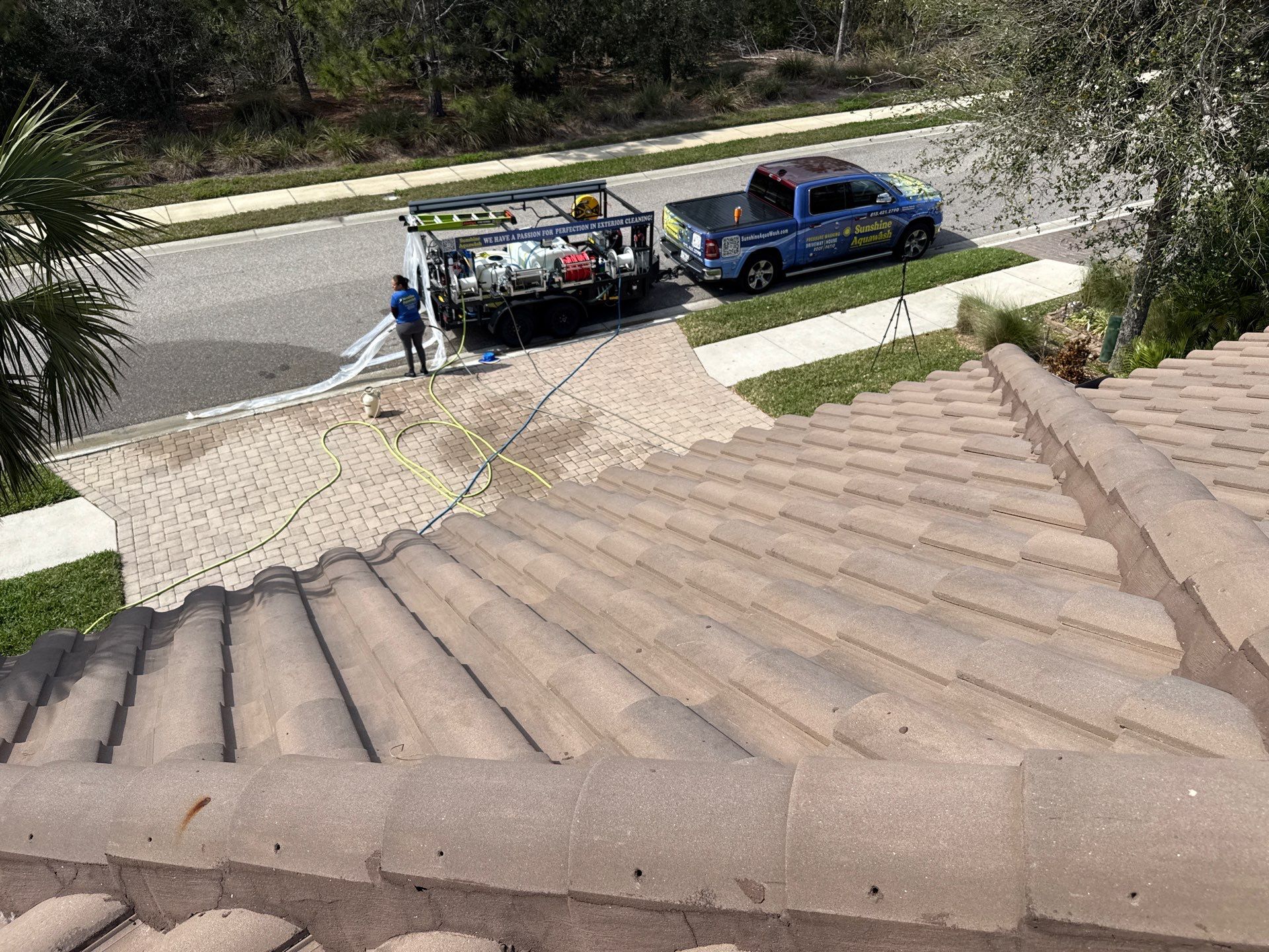 Tile Roof & Pool Deck Cleaning in Artisan Lakes Esplanade, Palmetto, FL – Sunshine AquaWash by Sunshine AquaWash