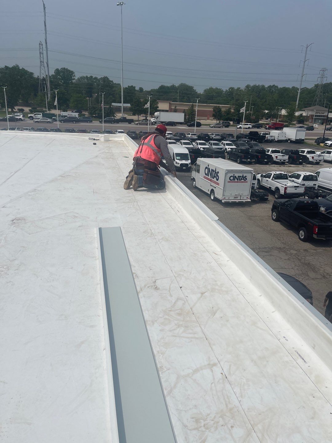 Ford Dealership - Re-Roof by Pink Roofing
