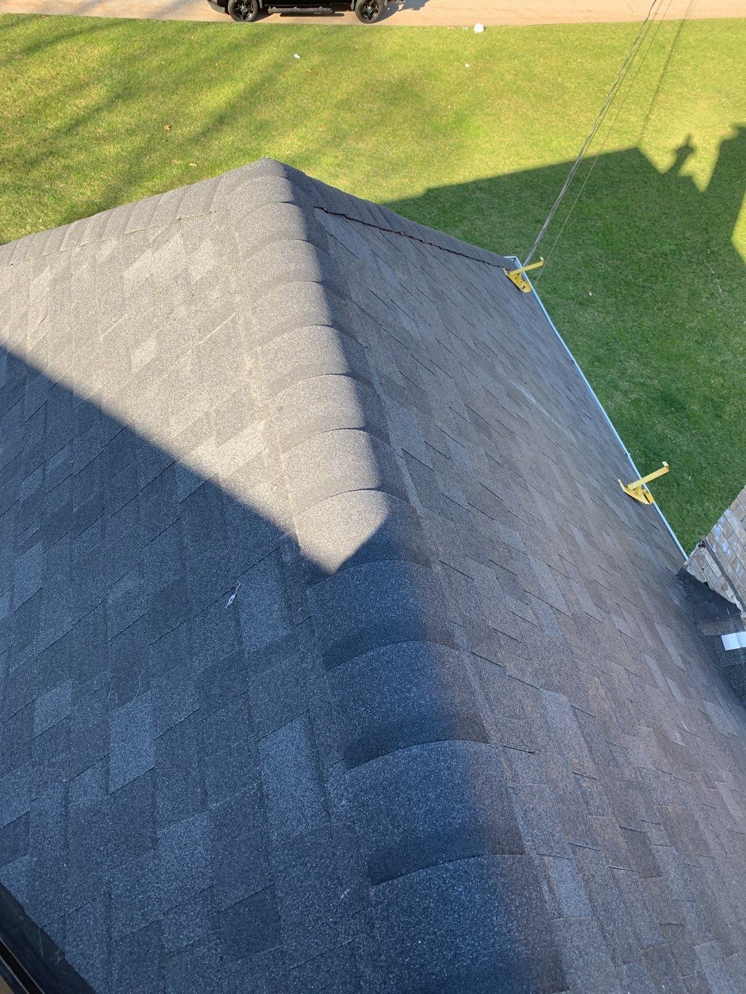 Residential Roofing Installation using Owens Corning TruDefinition Onyx Black by A Plus Exterior