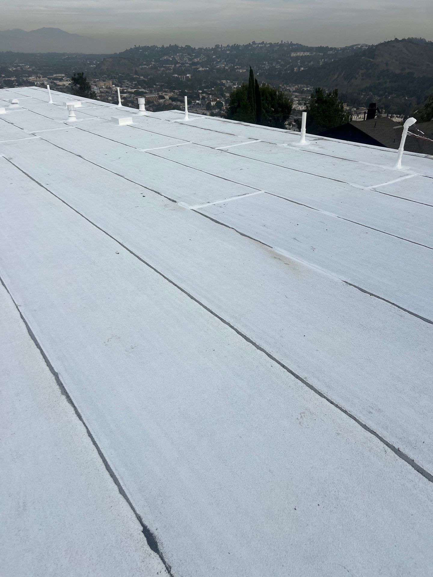 Residential reroofing project in Eagle Rock by Hull Brothers Roofing