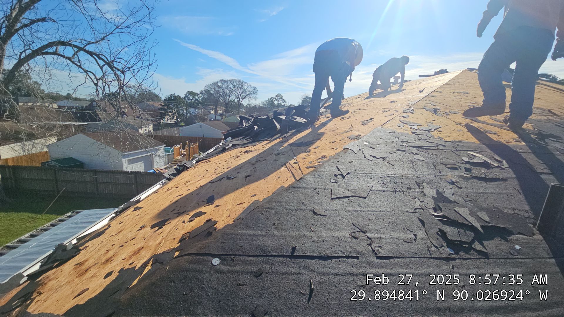 Project in Gretna by Robertson Roofing & Siding Inc