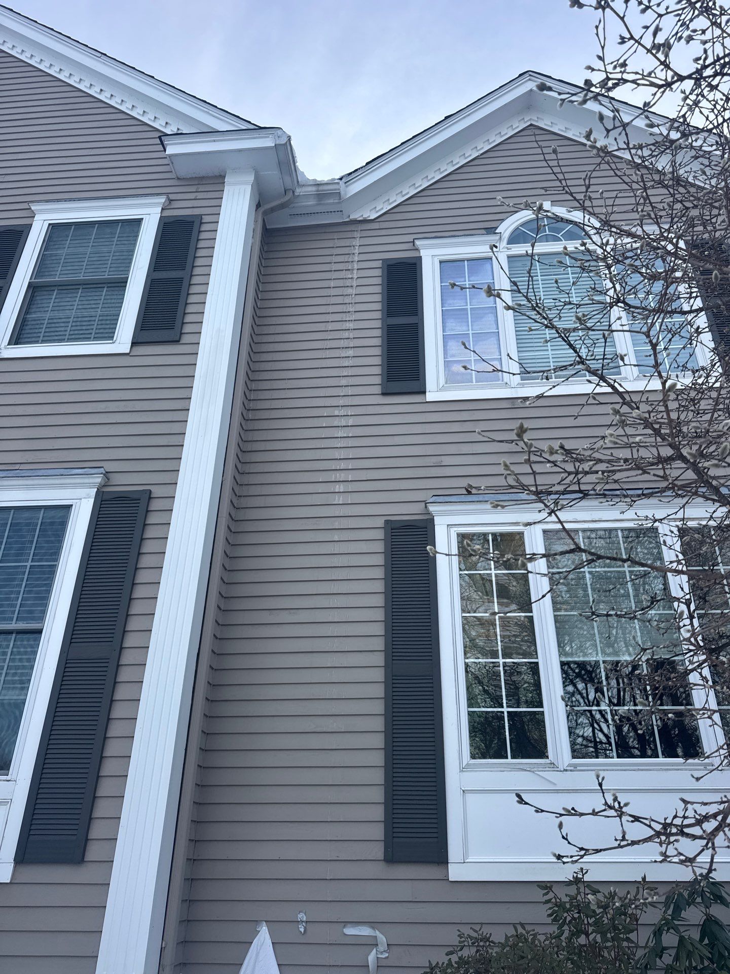 Ice Dam Removal Project in North Andover by Mighty Dog Roofing of Greater Middlesex County