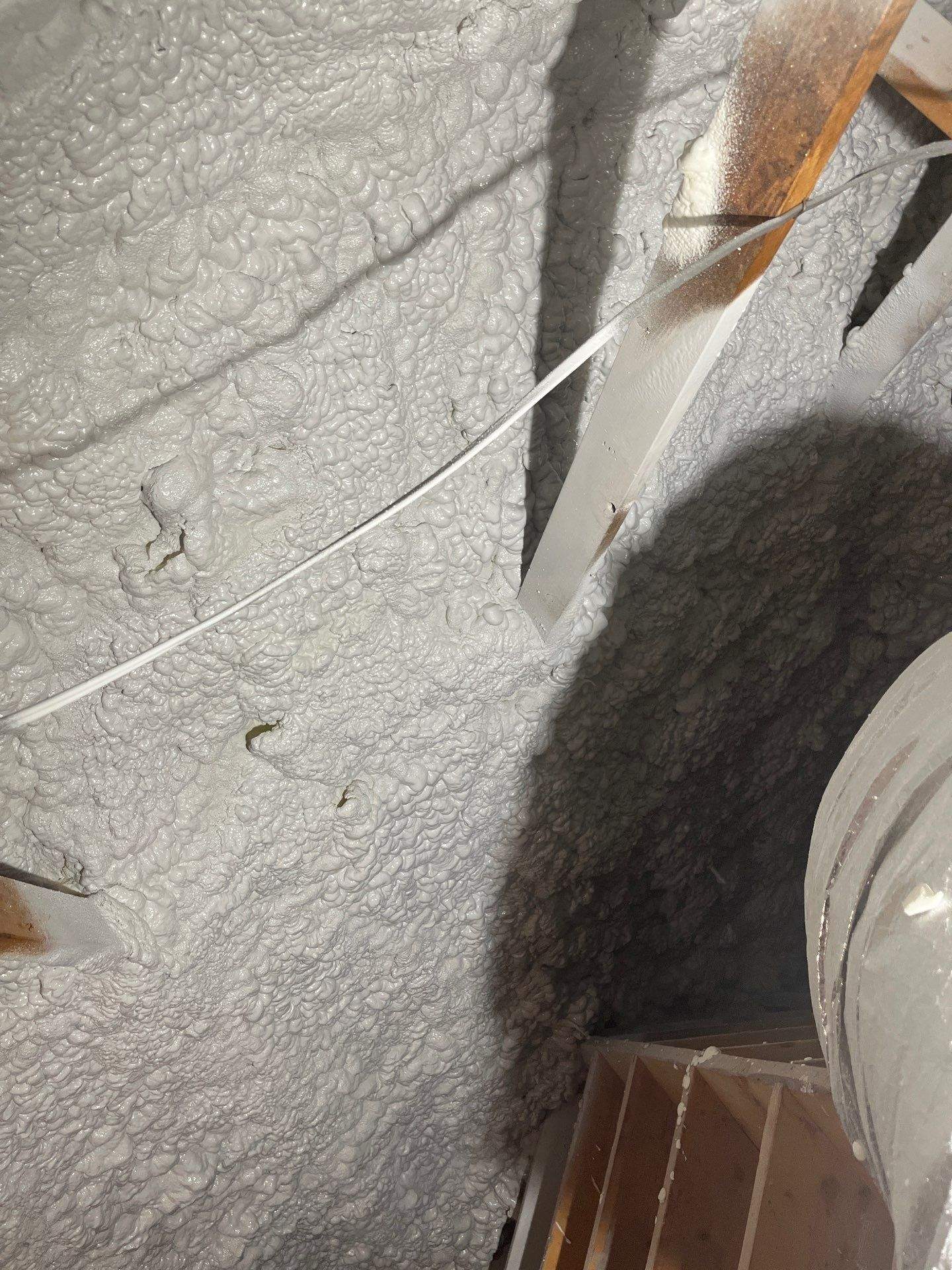 Attic Insulation using open cell spray foam by NYS Foam & Energy