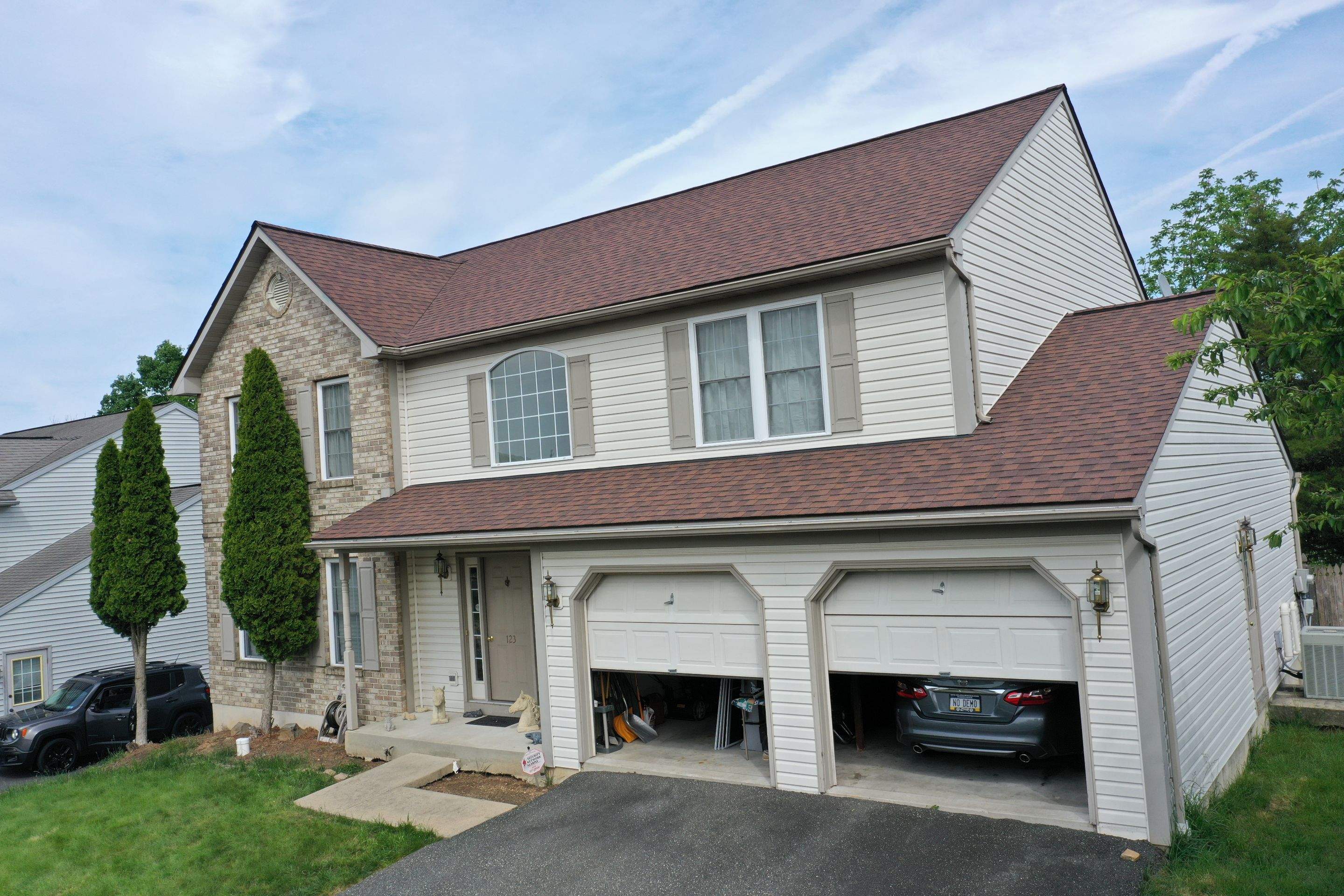 Roofing Installation using CertainTeed Landmark - Burnt Sienna by Storm Guard of Ches-Mont PA