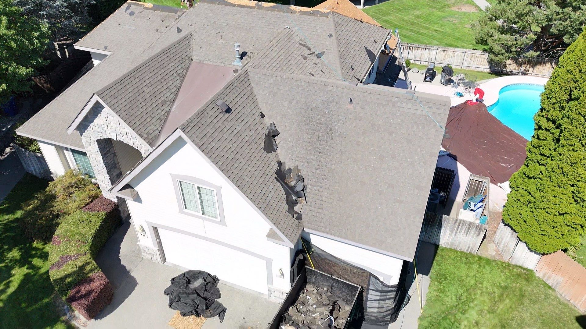 Complete Residential Asphalt Shingle Roof Replacement in Richland, WA by Alpine Roofing