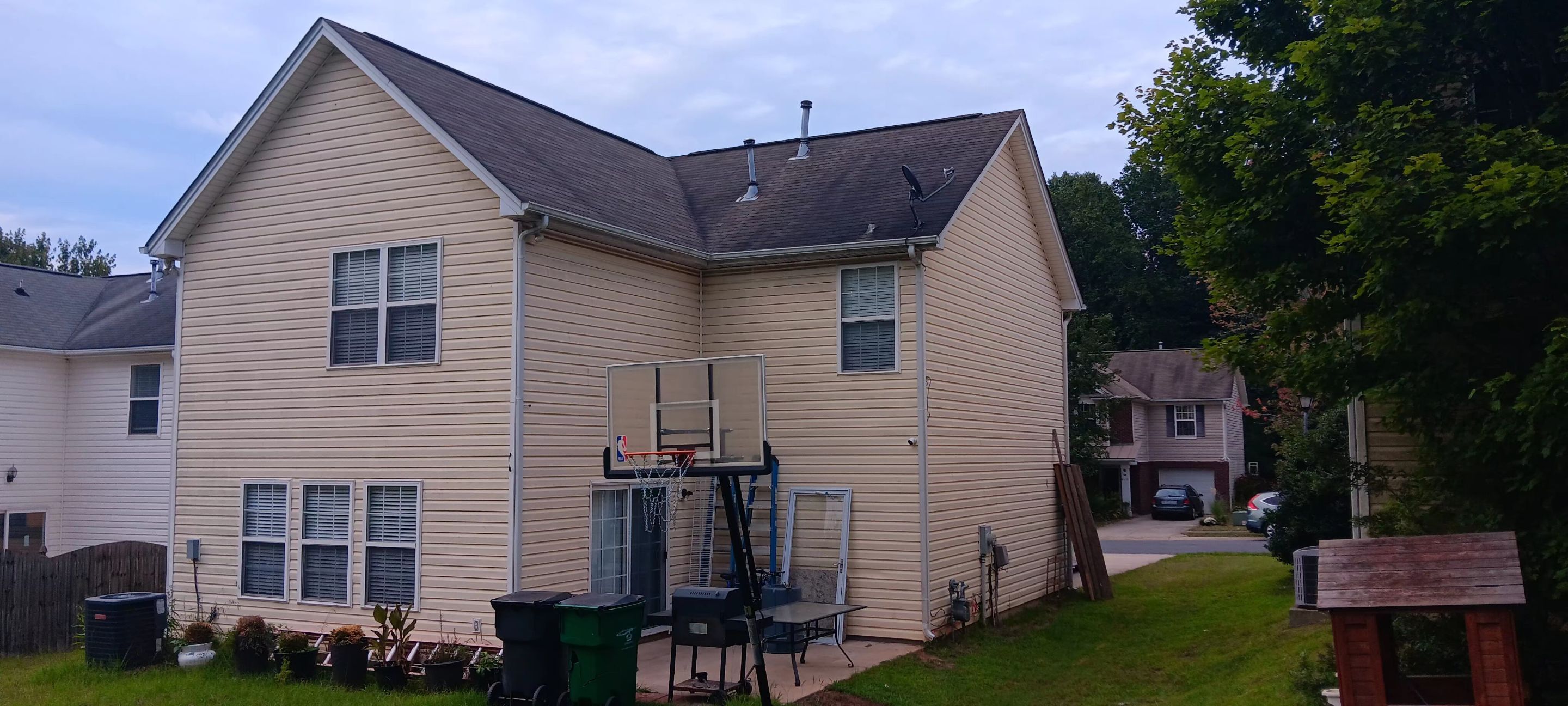 Roof replacement by wind damage by Just Brilliant Restoration JBR