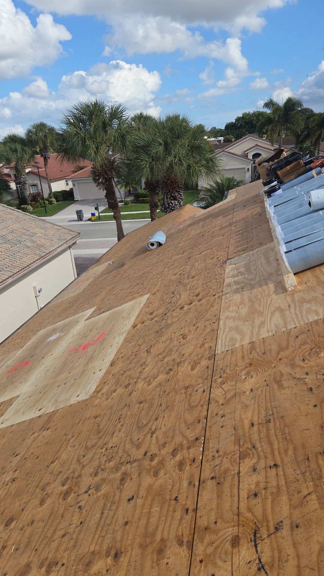 Residential Concrete Tile Roof Replacement and Fascia Repair in Boca Raton by Aastro Roofing