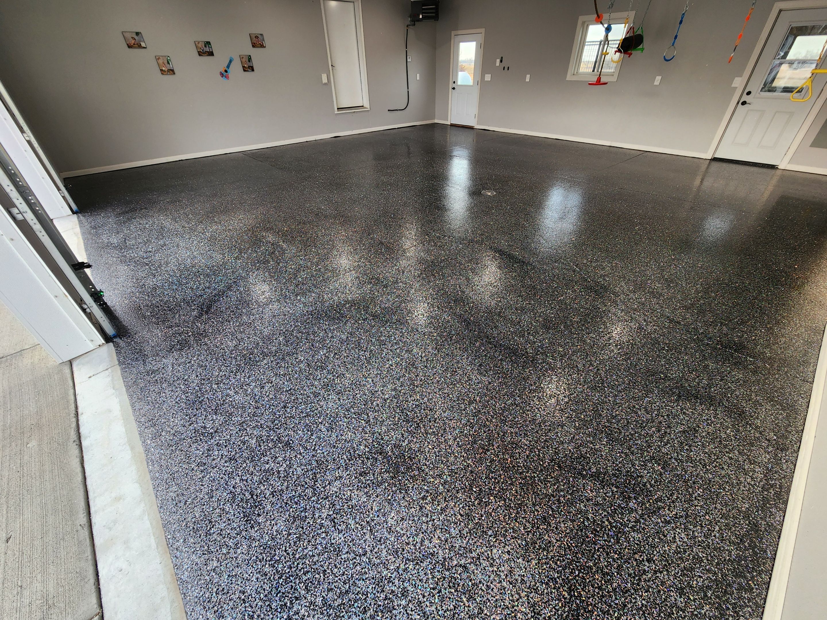 Garage using Glitter by Select Painting, Coatings & Garage Cabinets