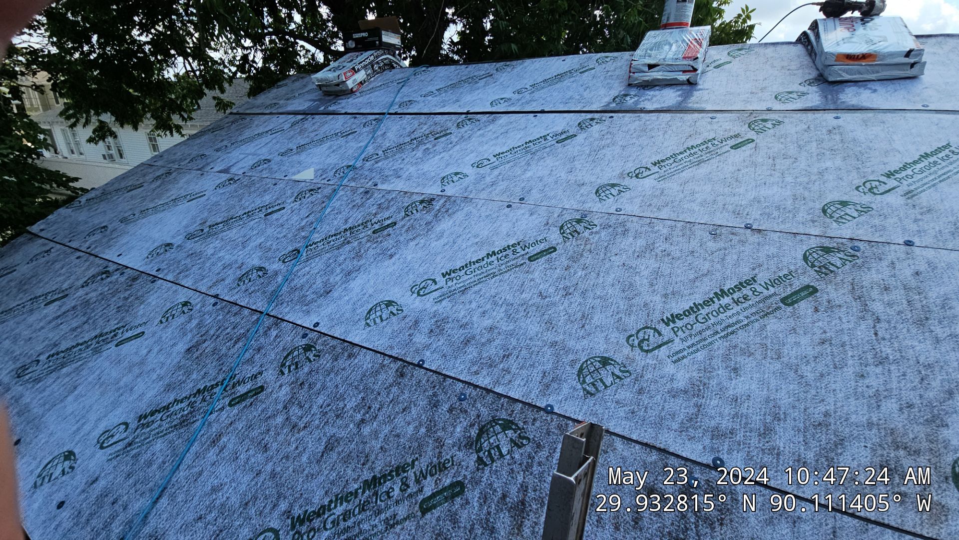 Project in New Orleans by Robertson Roofing & Siding Inc