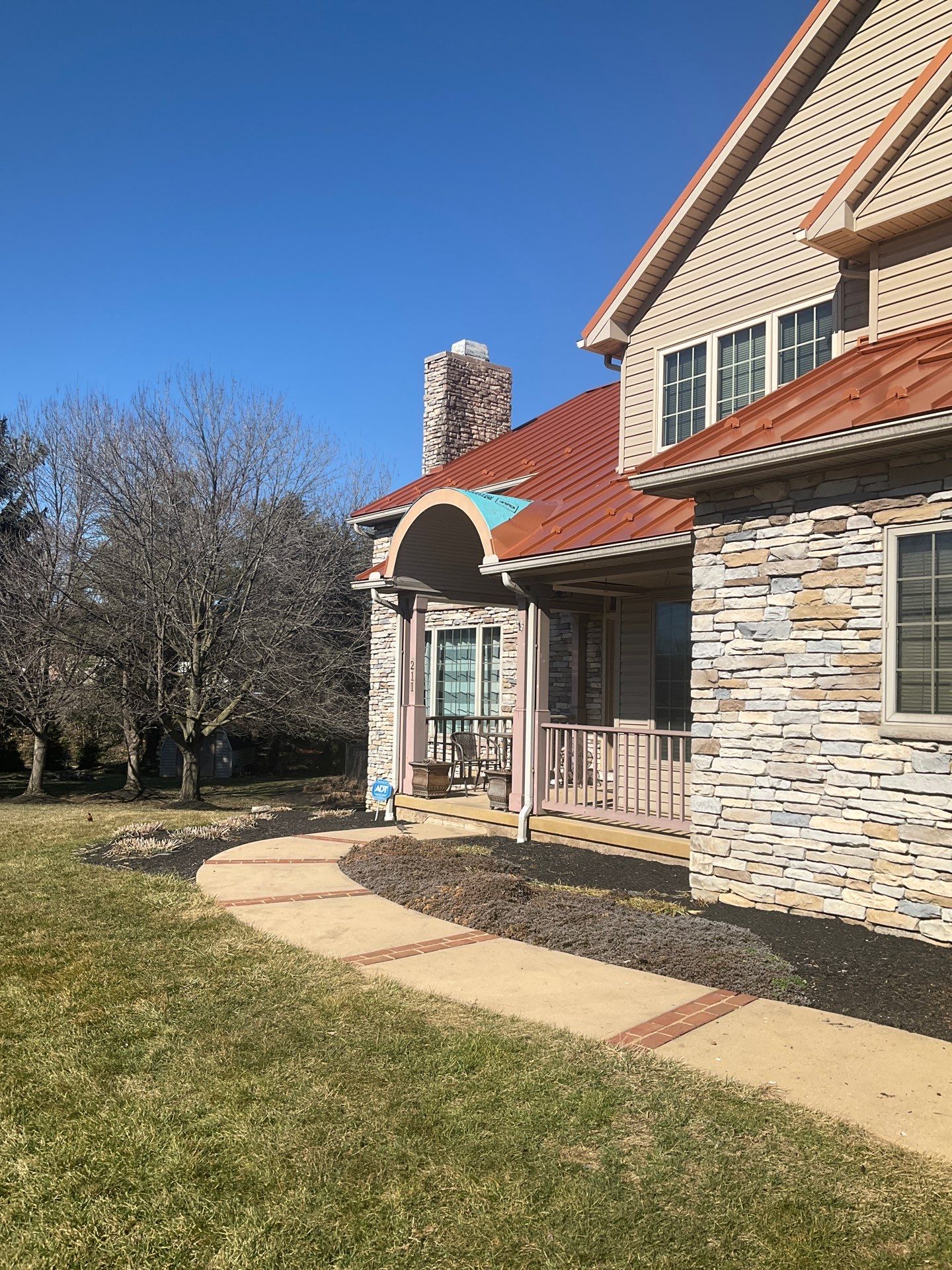 Standing Seam Roof – Copper Finish by Esh Builders