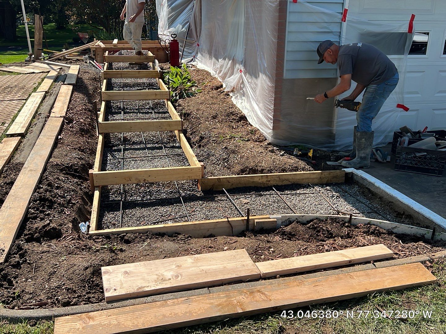 Steps with Broom Finish  by NG Masonry & Construction LLC