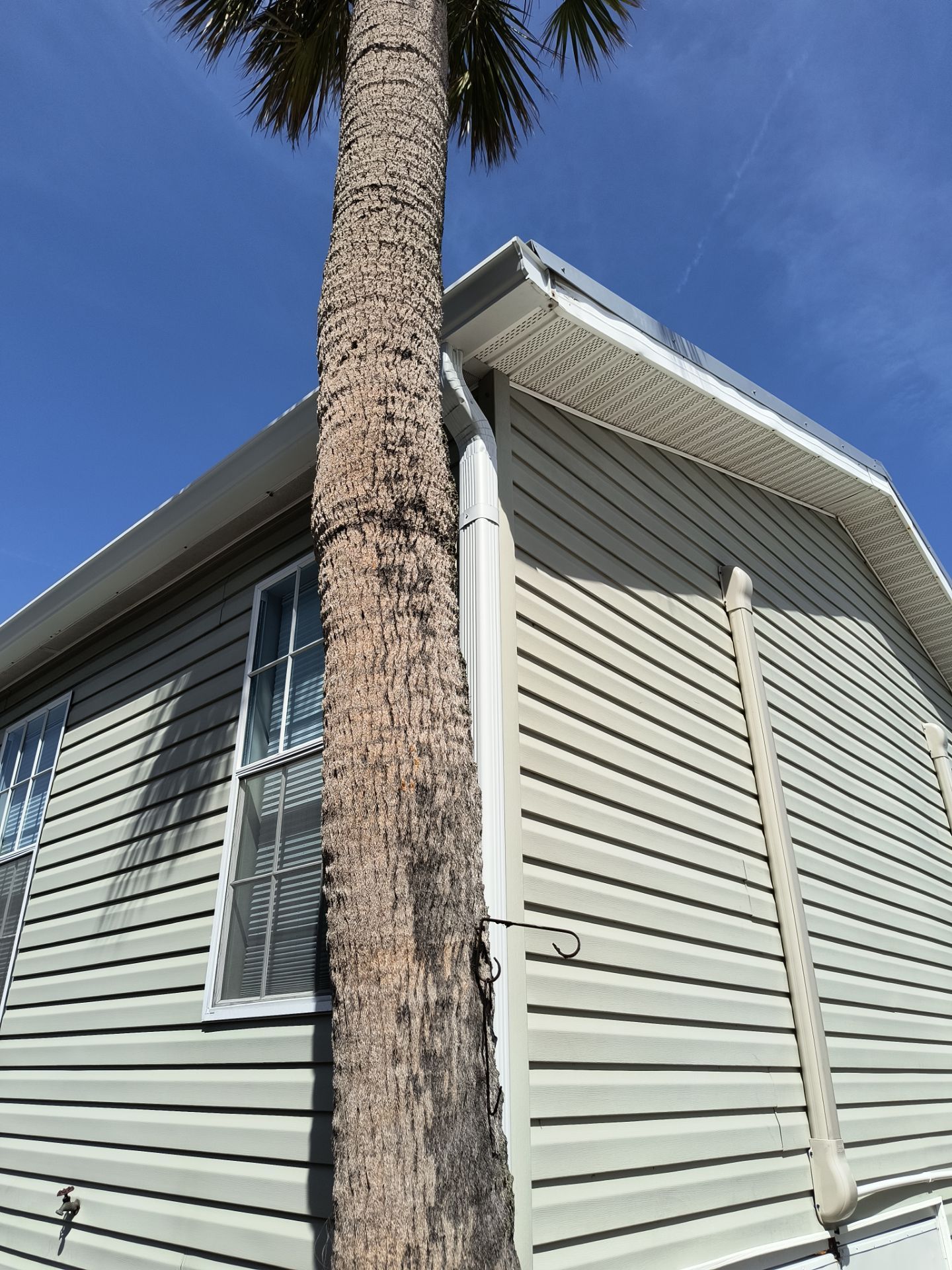 White K-Style Gutters for Beach Homes in Longboat Key FL by Gutter Professors