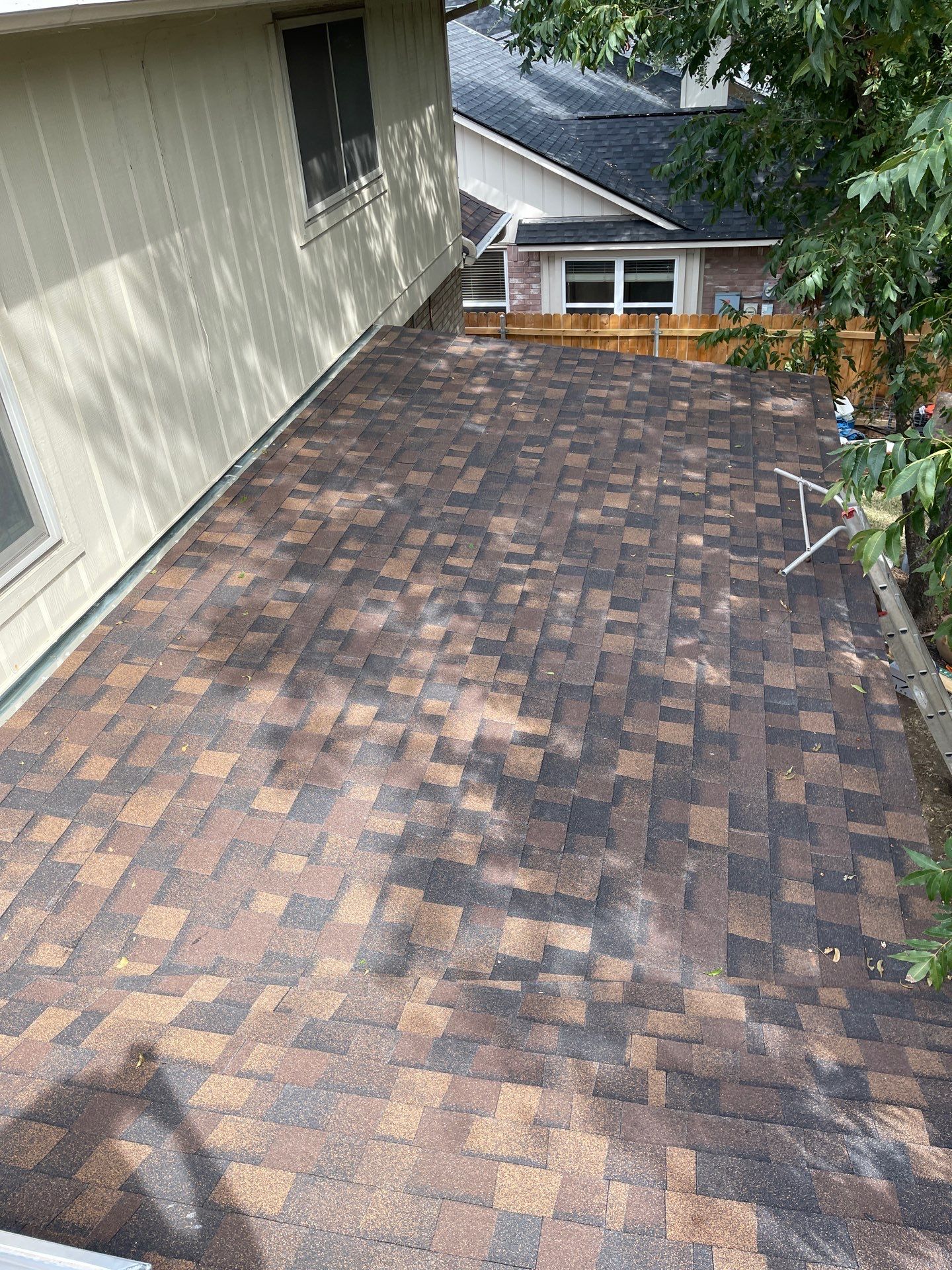 Beautiful New Covered Patio by DeZign Roofing & Exteriors