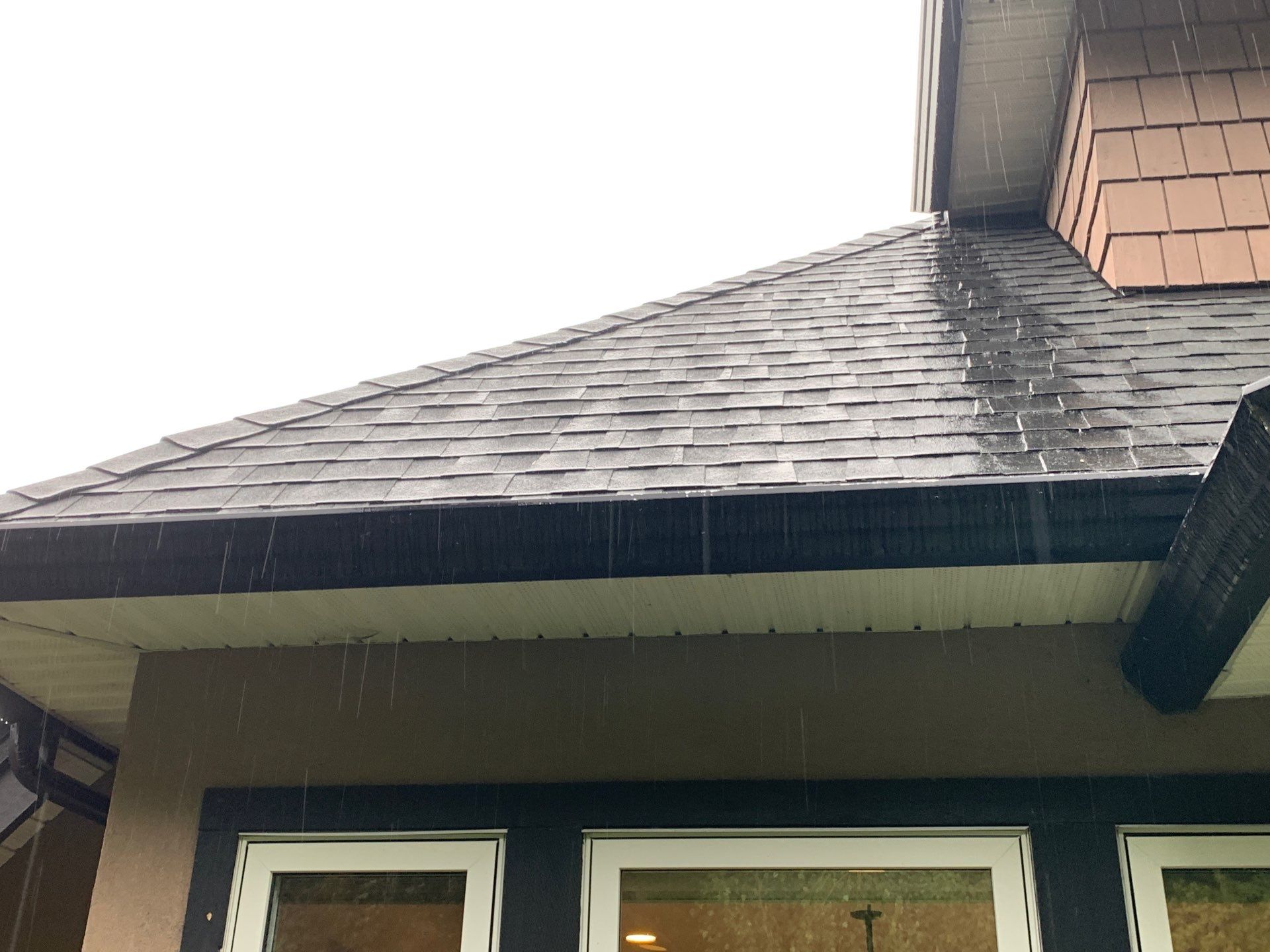 Residential Reroof Shingle using GAF timberline HDZ Charcoal by Top Notch Roofing Inc