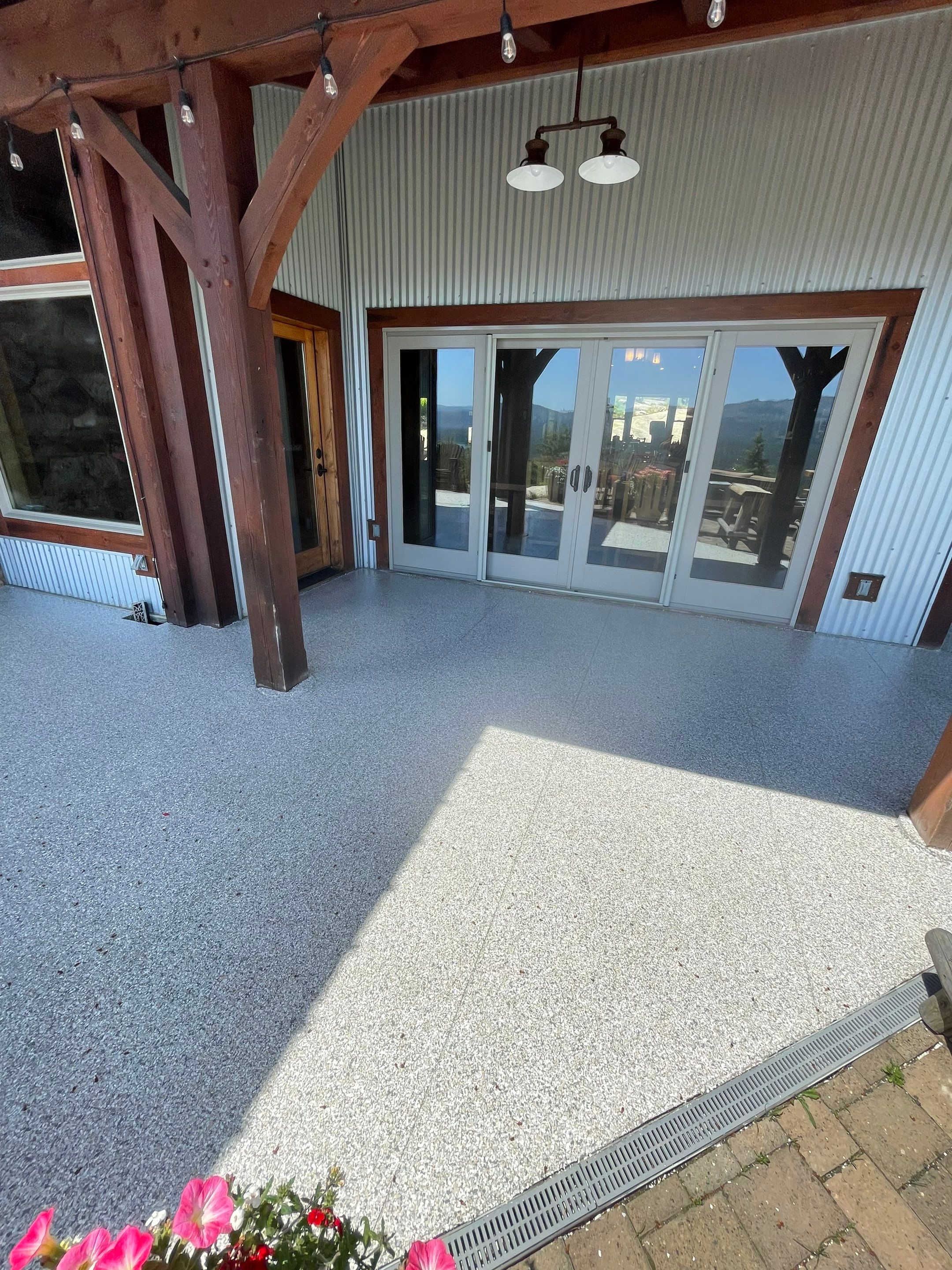 Patio Transformation using Mt Everest by Croc Coatings, LLC