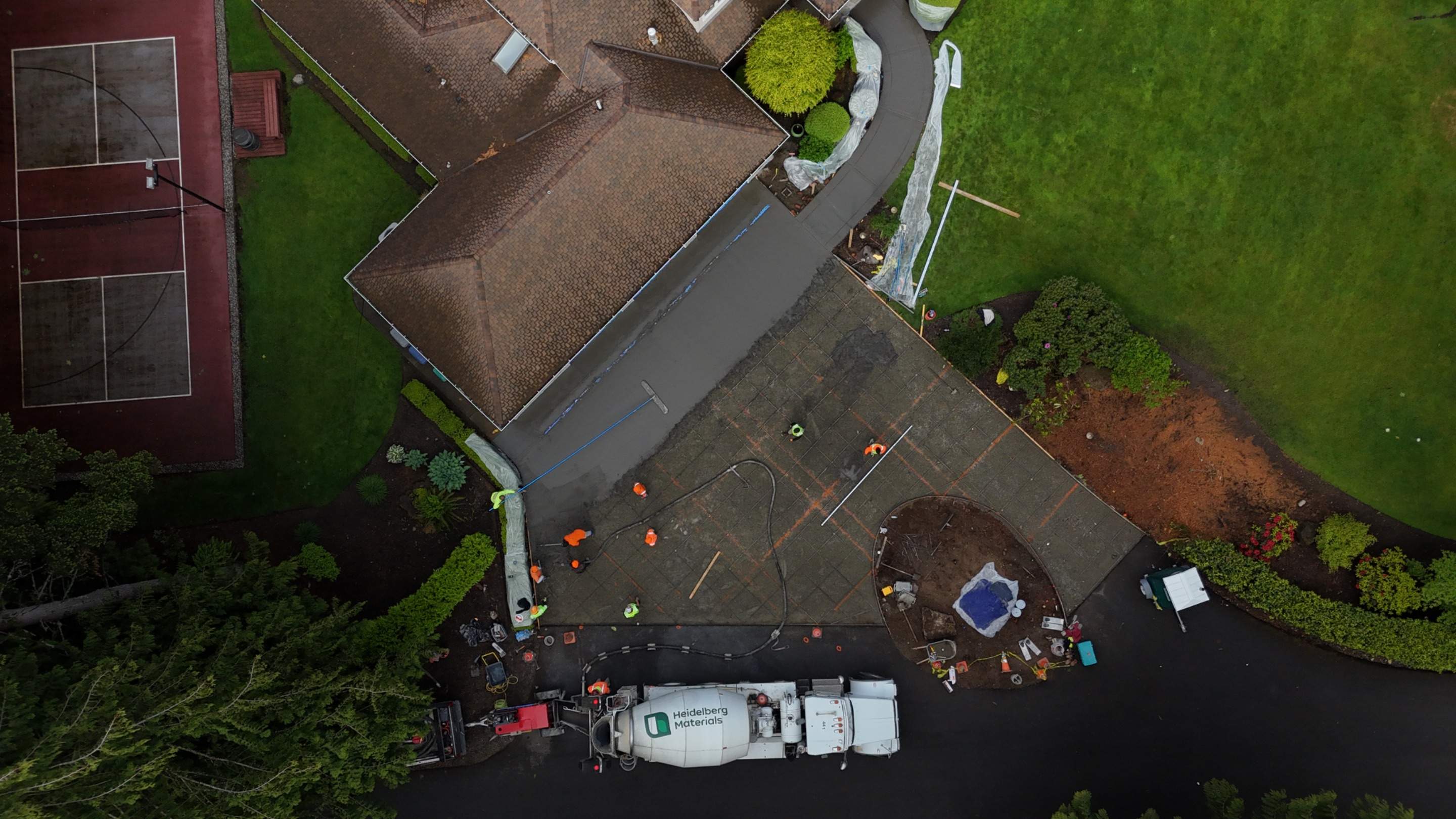 Stamped Concrete Driveway Renovation | Woodinville  by Jireh Asphalt & Concrete Inc 