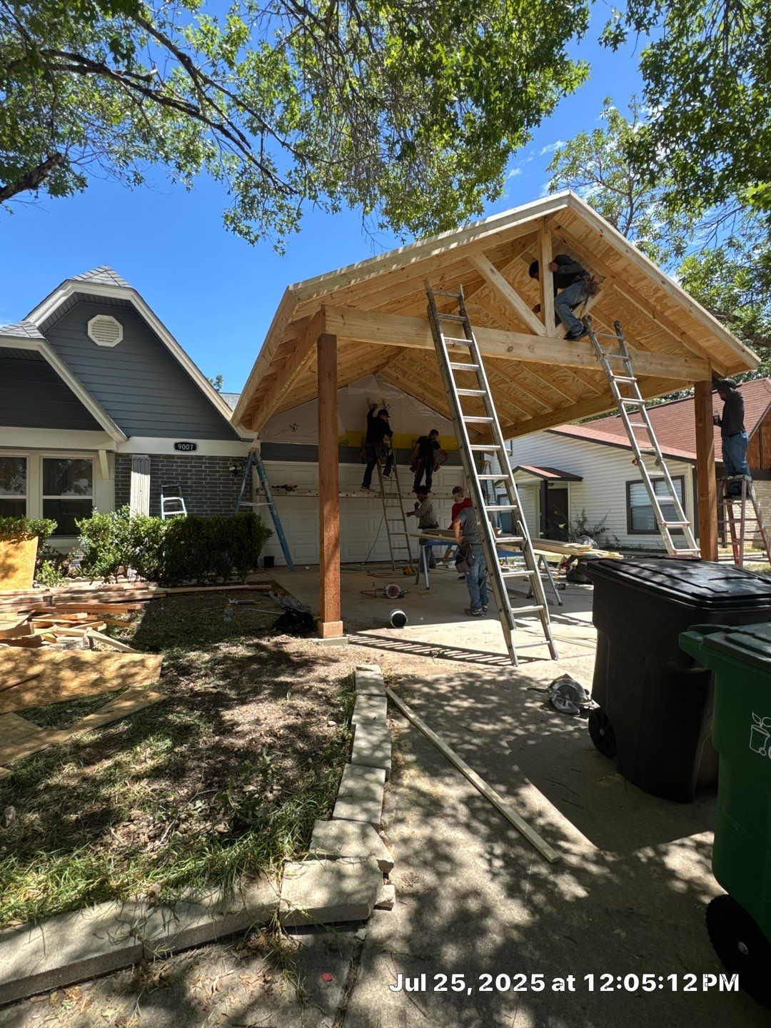 Roof Replacement & Carport Addition Project in San Antonio by Ayan Roofing, LLC