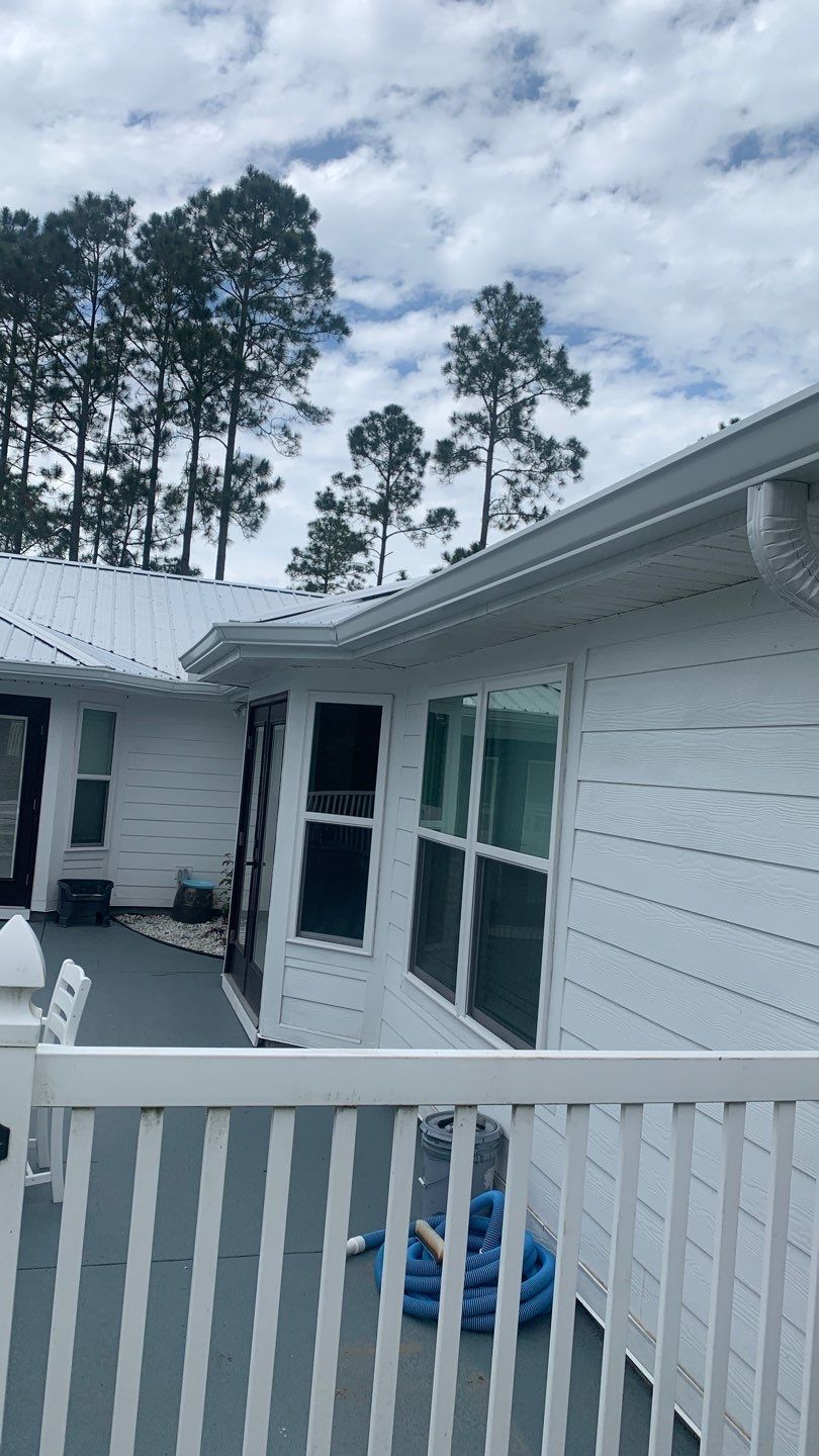 Gutter Installation Using White K-Style Gutters by Gutter Professors