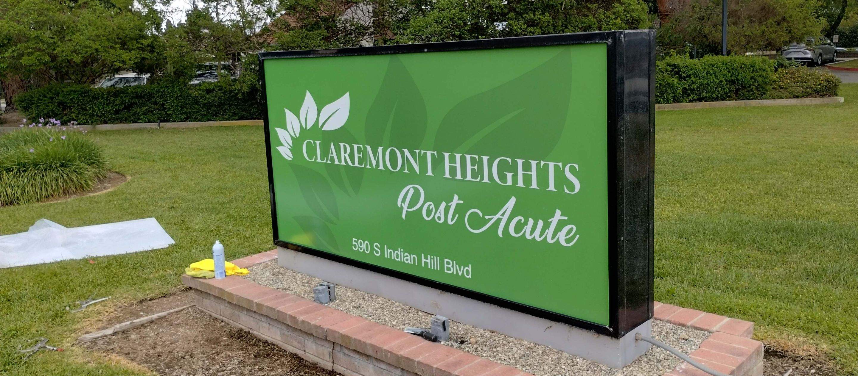 Project in Claremont by Golden State Signs