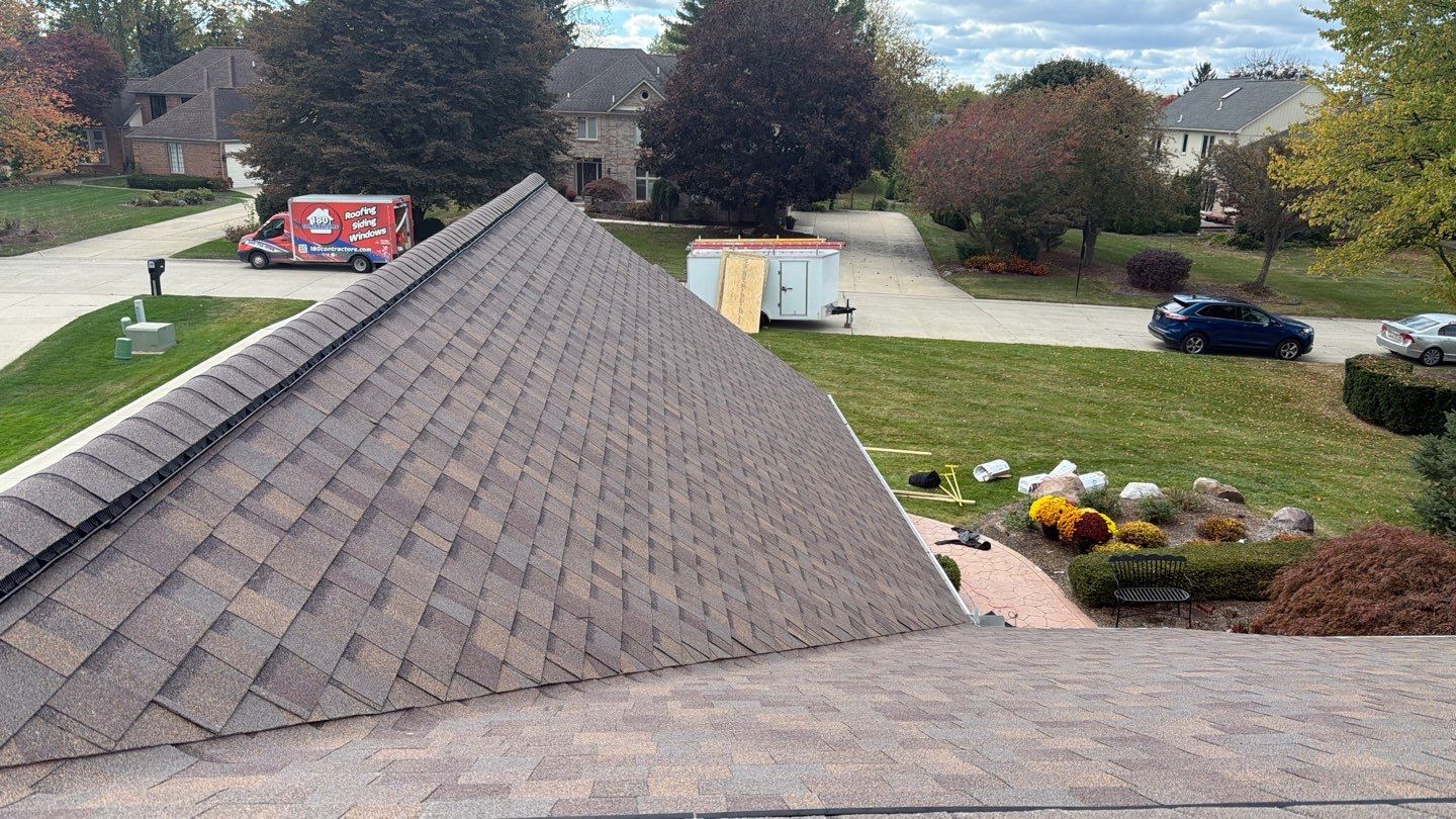 Roof Replacement using Owens Corning Teak by 180 Contractors