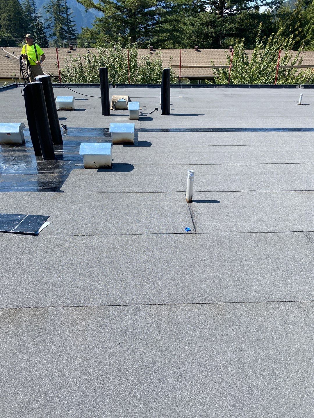 Residential ReRoofing Installation using IKO 2ply sbs  by Top Notch Roofing Inc