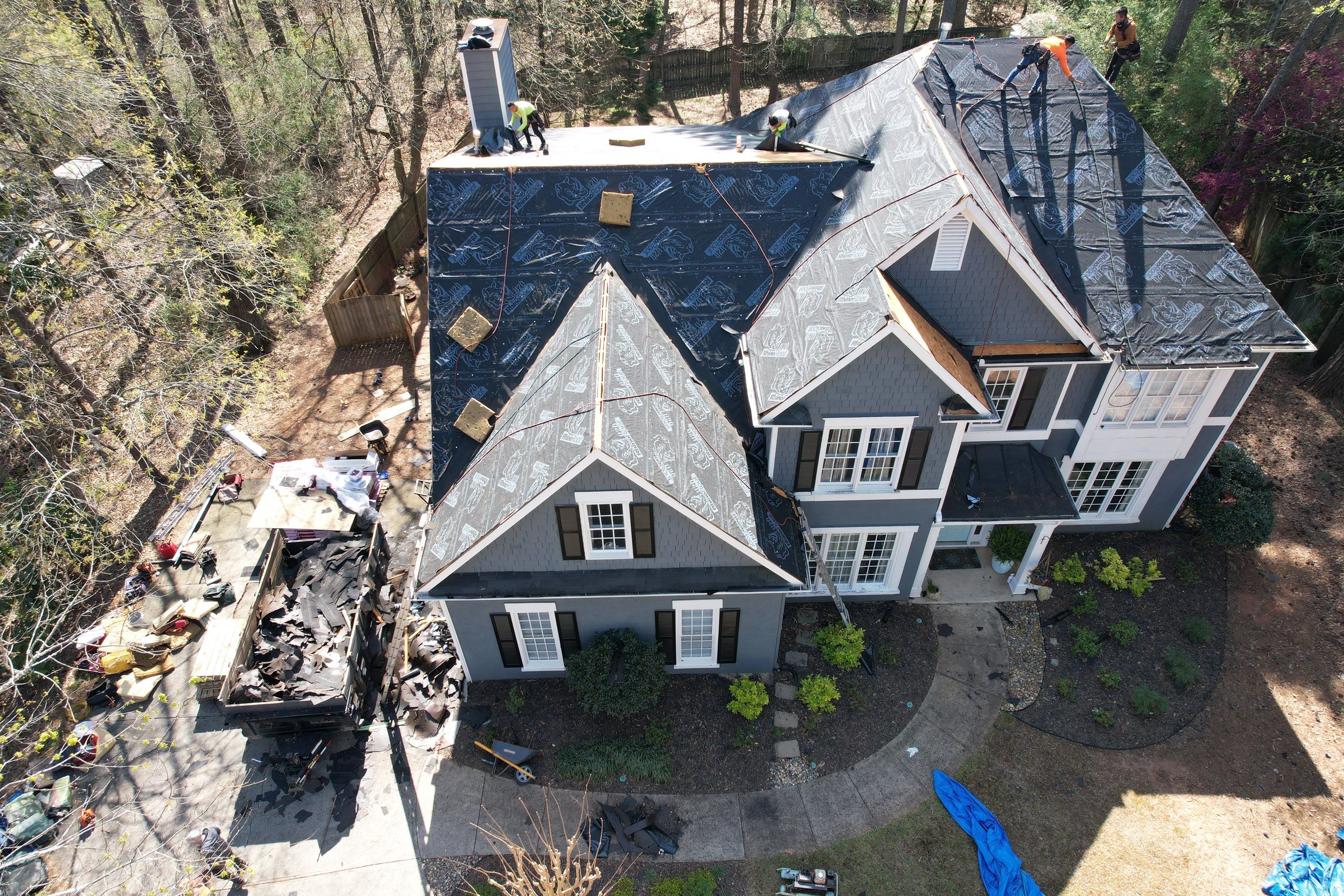 Residential Roofing Installation using Owens Corning by Inspector Roofing and Restoration