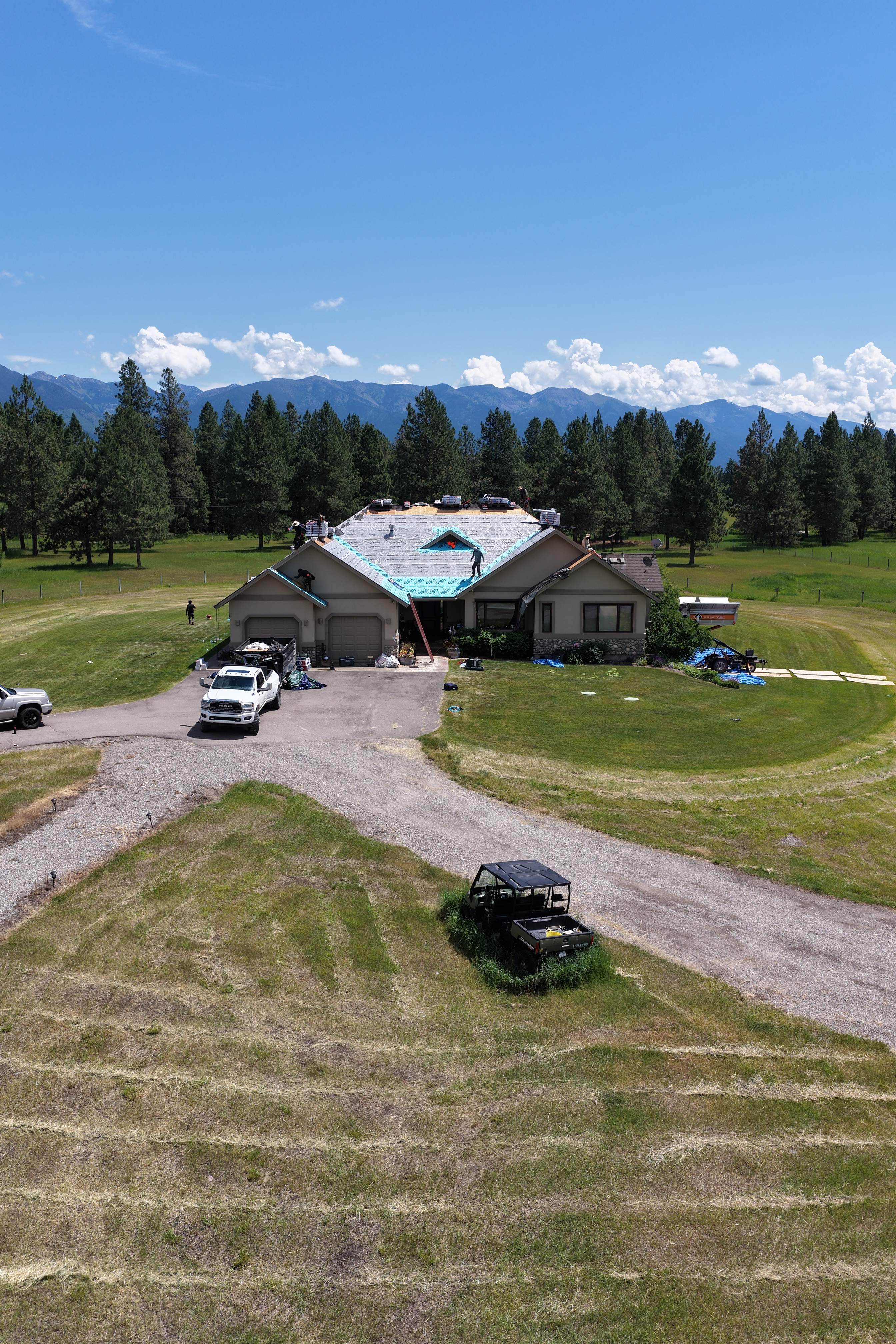 Roof Replacement using GAF Timberline HDZ - Midnight Mesa  by Montana Roofing Solutions