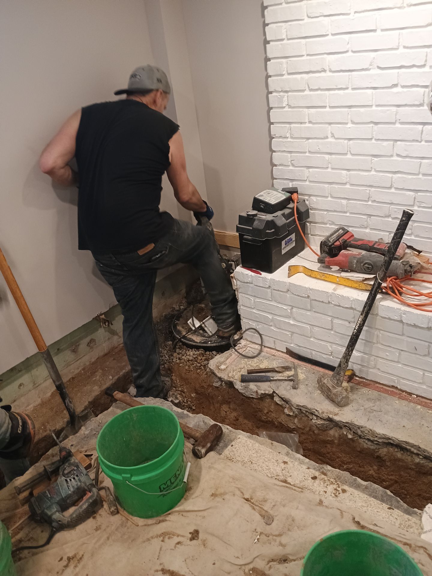 Interior Drain Tile & Sump Pump in Northwest Minneapolis by Waterproofing Northeast
