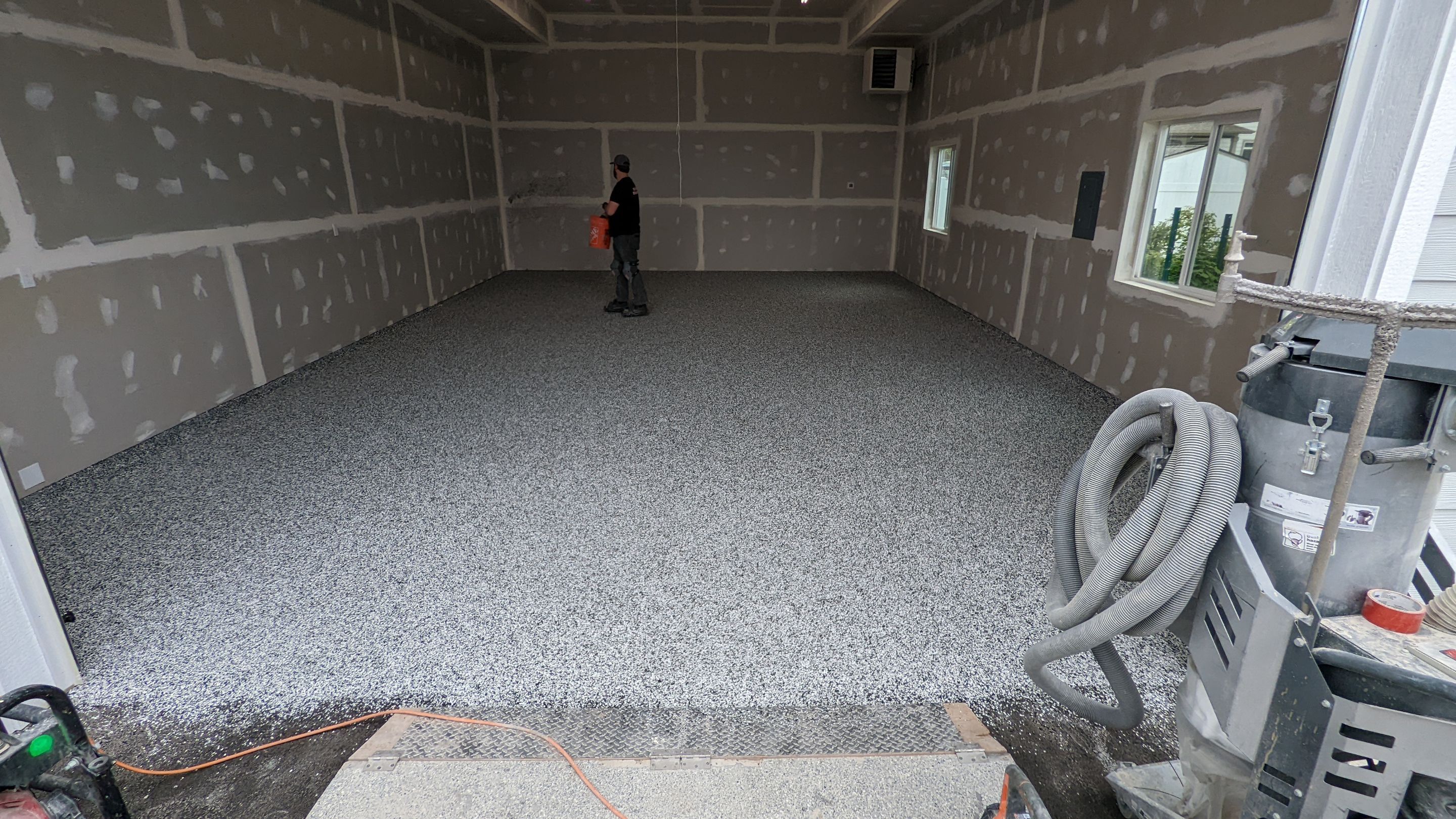 Garage Transformation using Domino by Croc Coatings, LLC