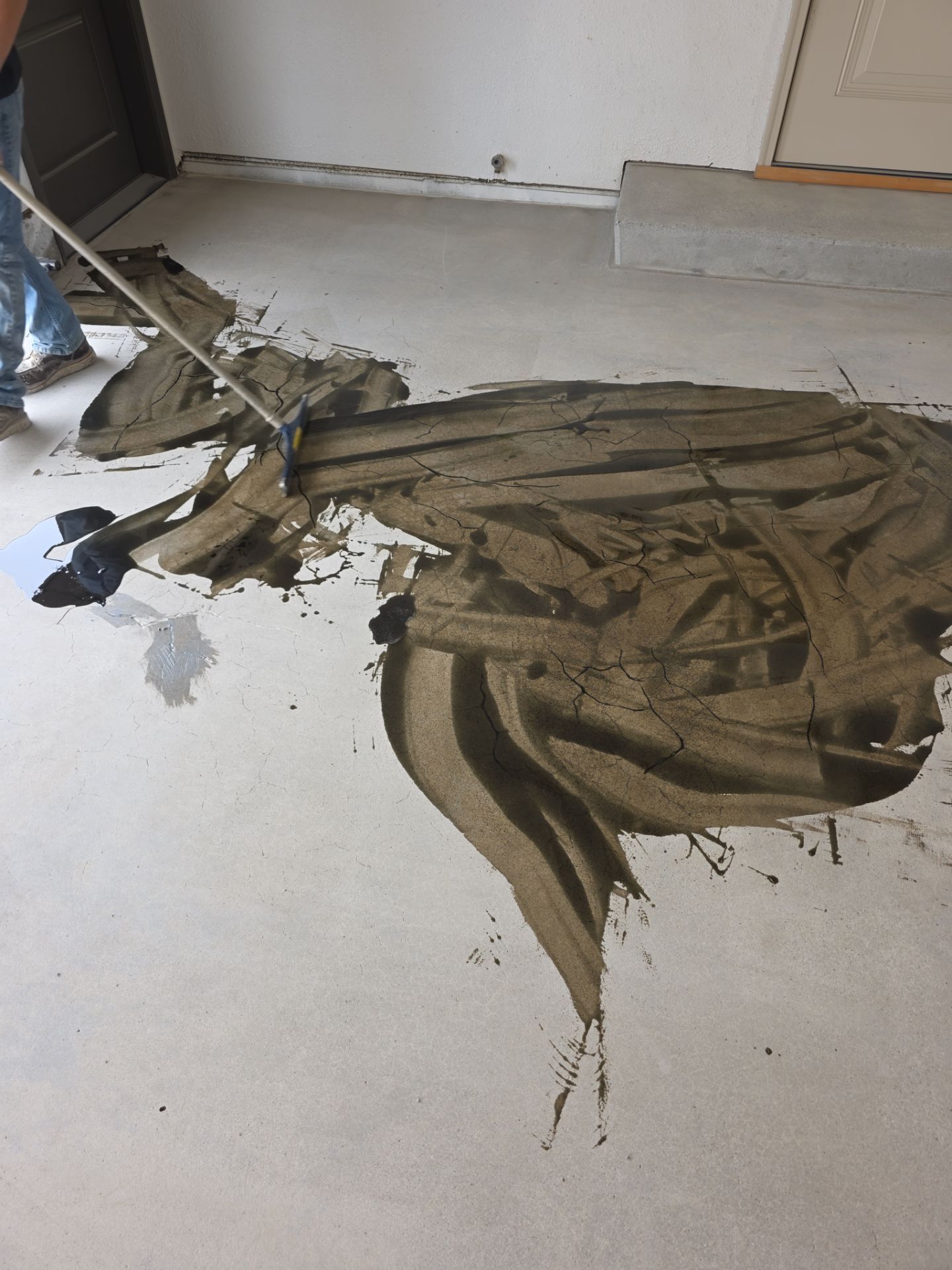 Garage and Entryway Concrete Coating Transformation in Clarkston Washington by Croc Coatings, LLC