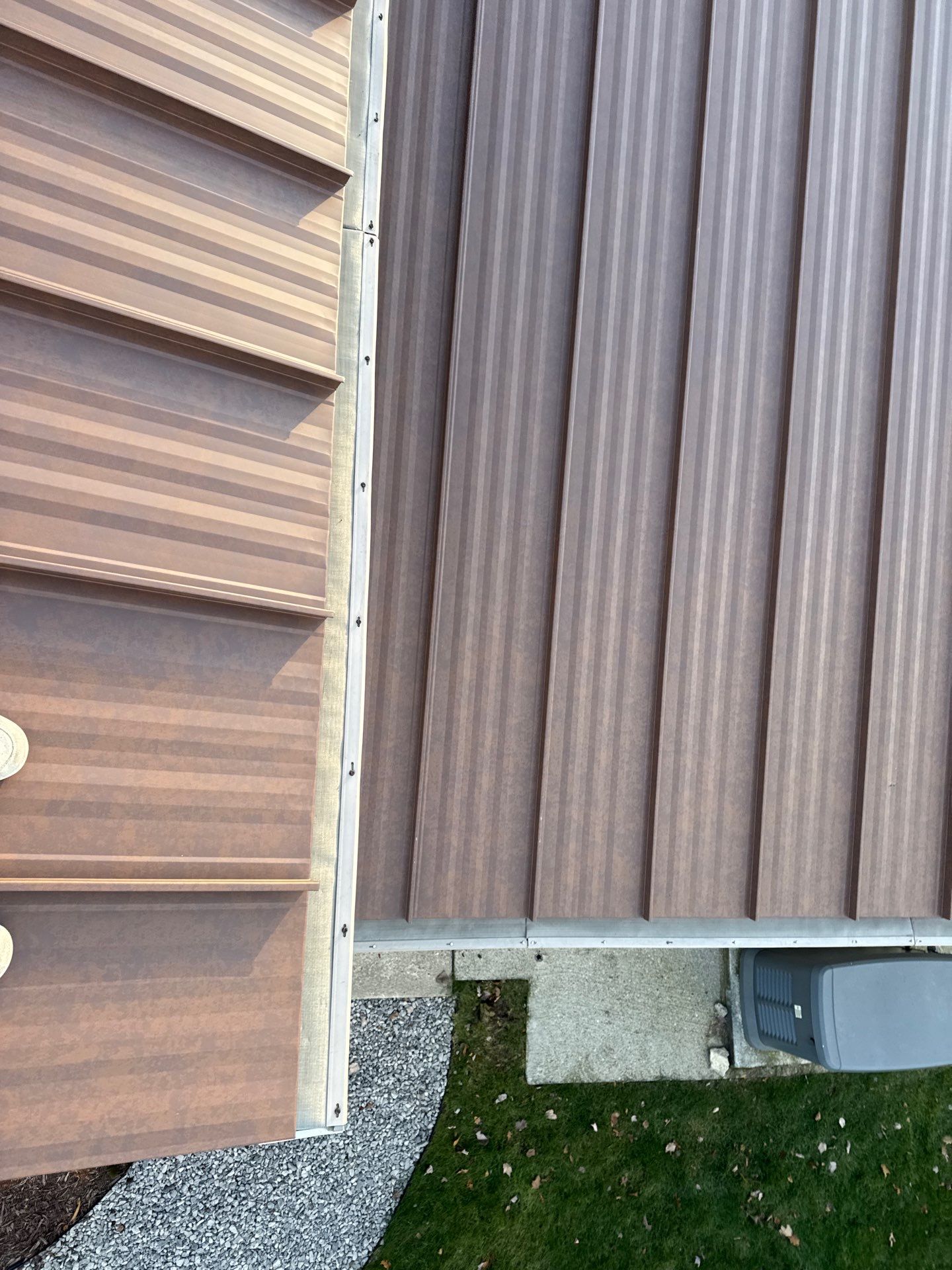 Roof Replacement using MS Standing Seam Roof Western Rust by 180 Contractors