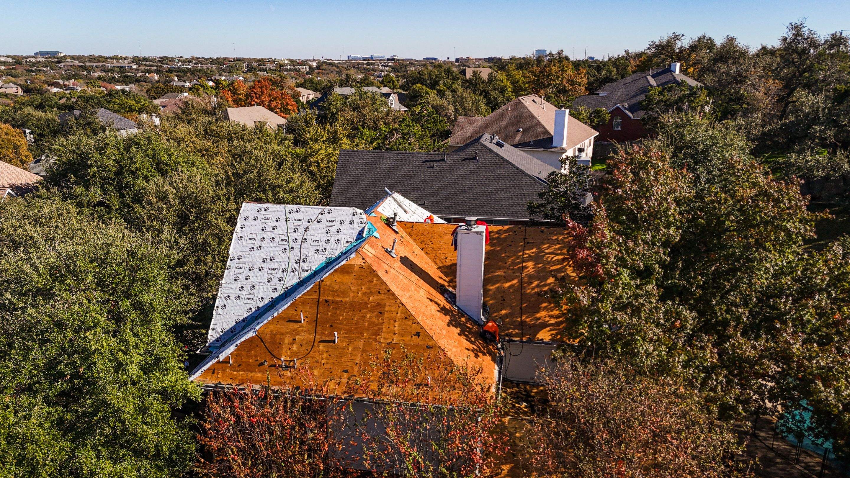Golden Pledge Northwest Hills Roof Replacment by Lapeyre Roofing