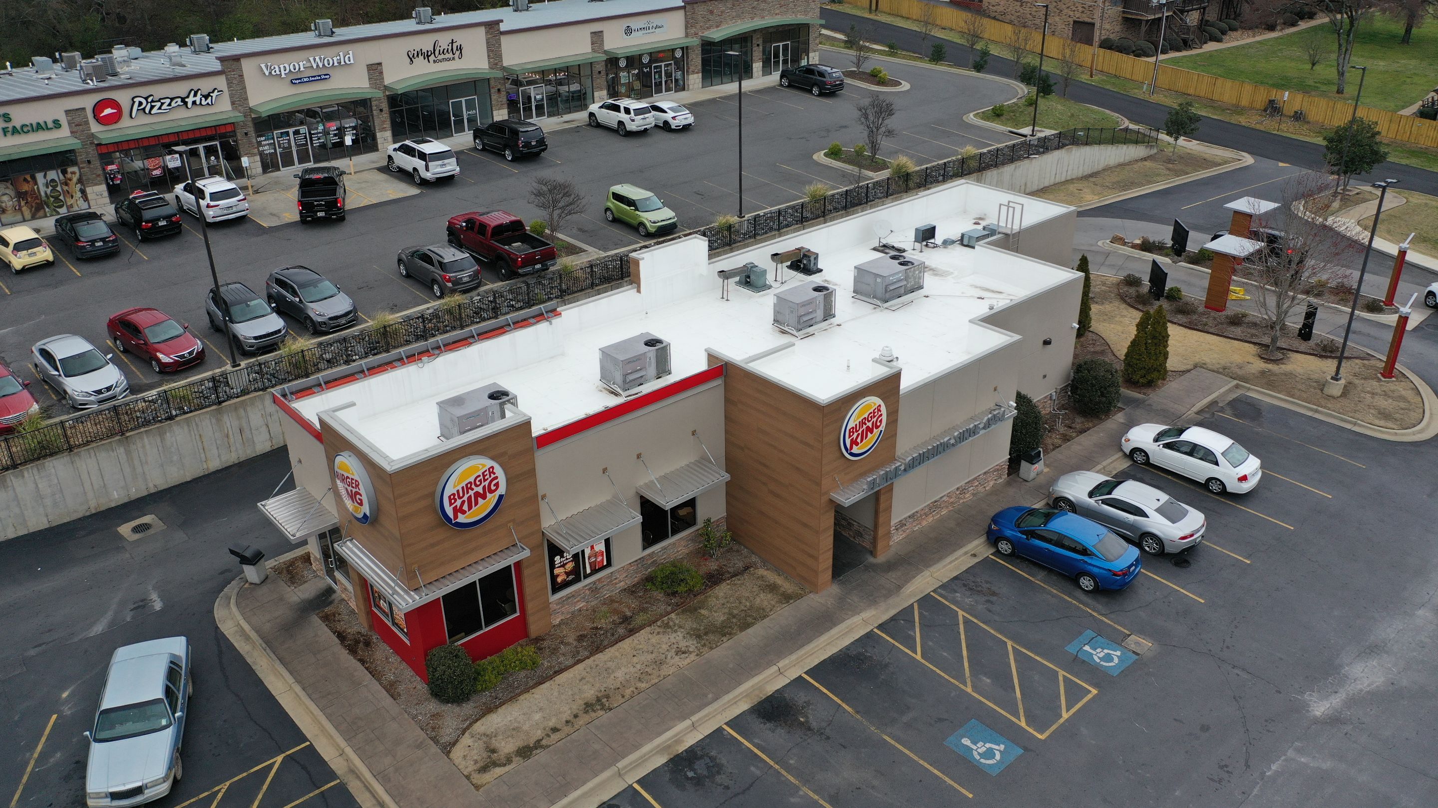 Commercial Roofing Installation using 50 mil PVC by Hostetler Roofing