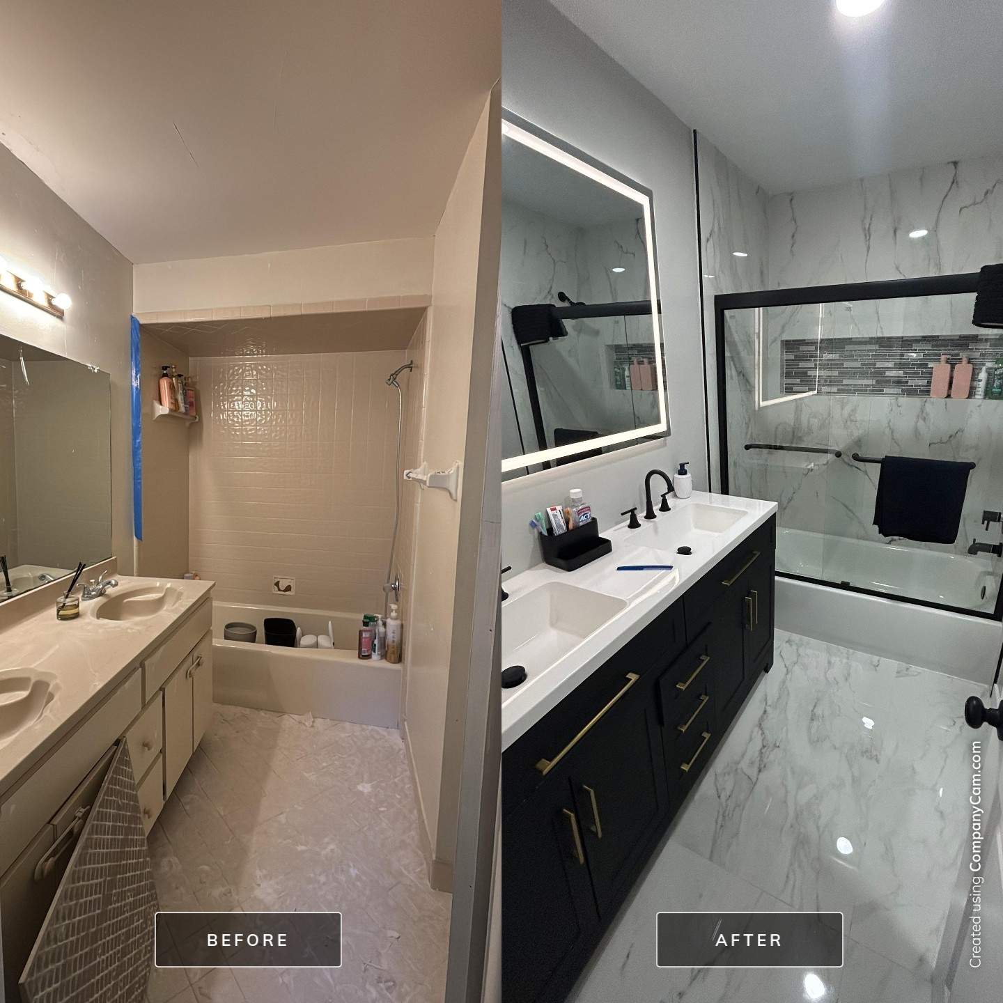 Master Bathroom, Children's Bathroom, and Fireplace Renovation by urban green energy llc