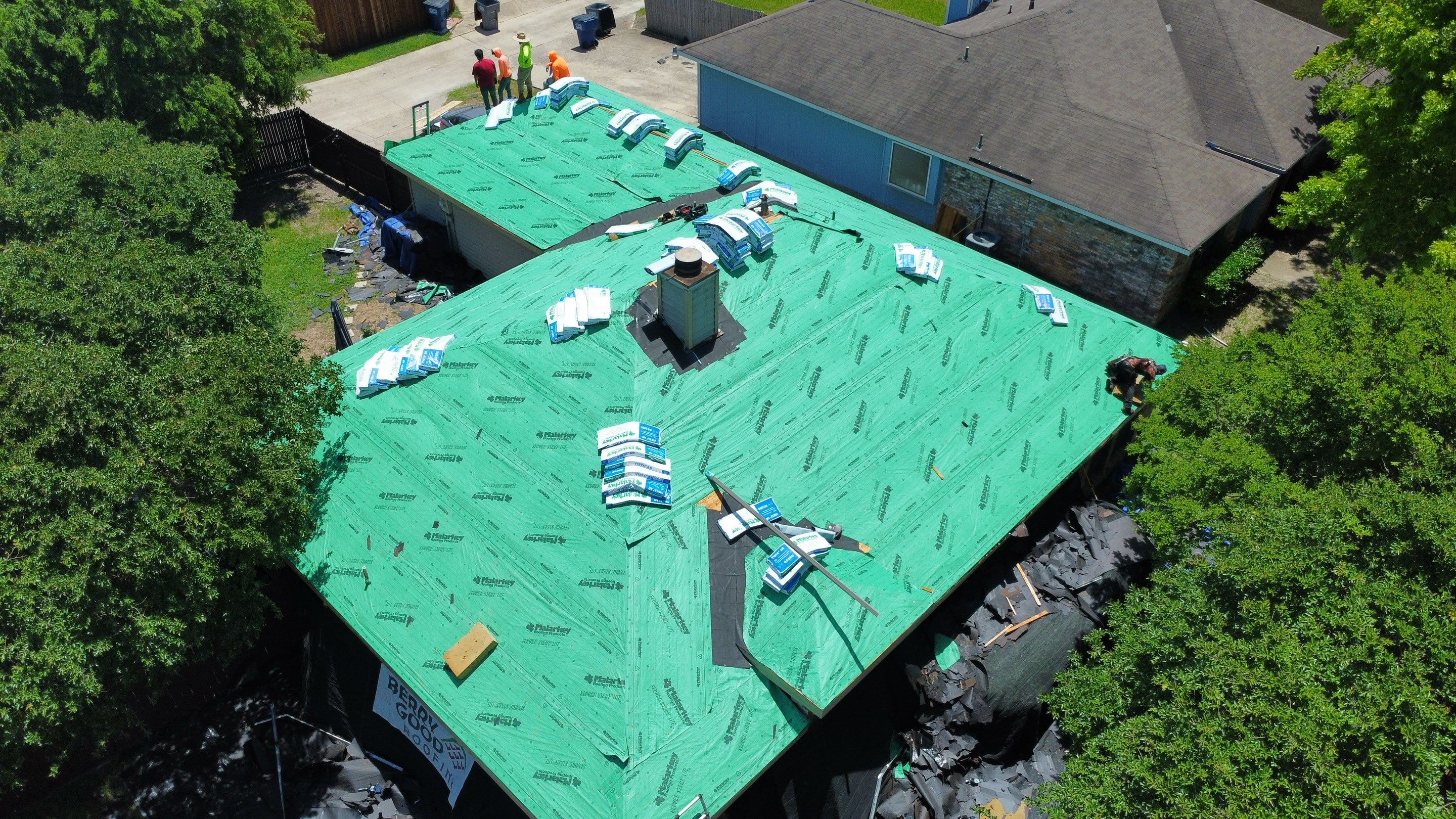 Residential Roofing Malarkey Vista w New Gutters by Berry Good Roofing 