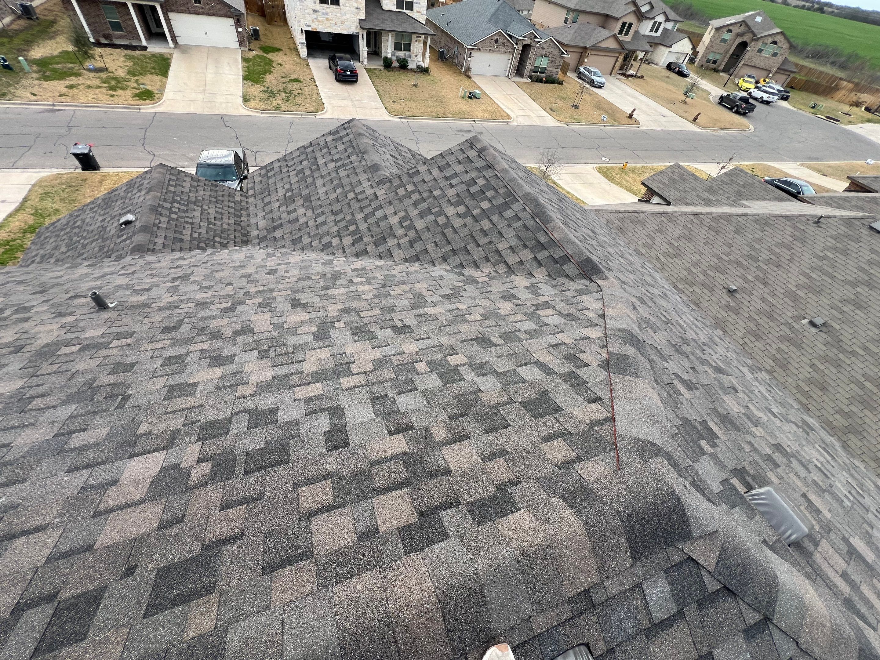 Residential Roofing Installation using IKO Dynasty Class 3 Impact Resistant 30YR Architectural Shingles. Color: Driftshake by WR Roofing Solutions