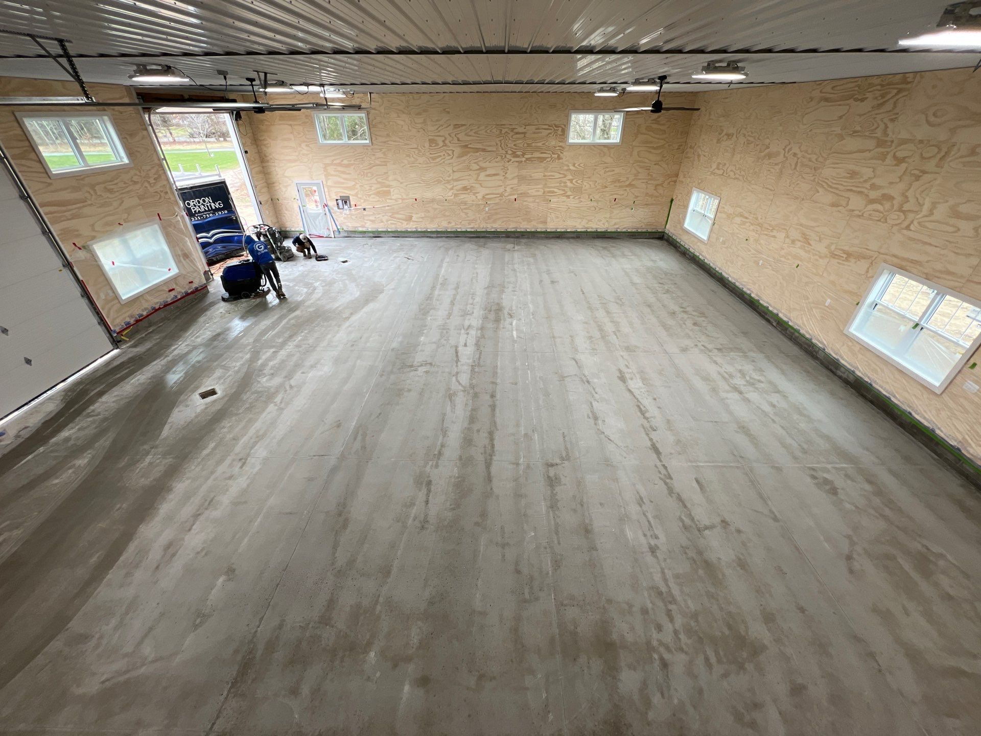 Pole Barn Concrete Polish! by Gordon Painting