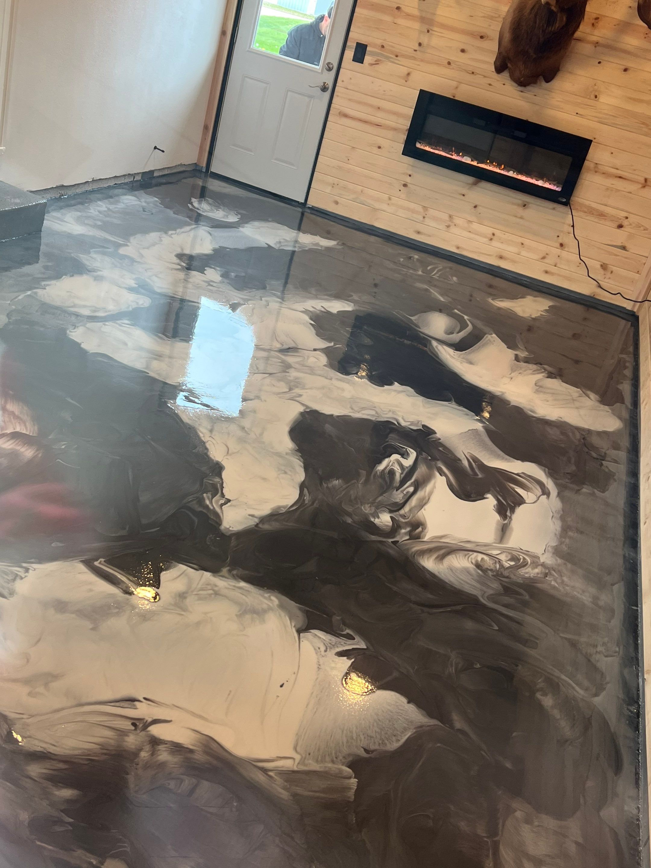 Metallic Floor by Cutting edge painting 