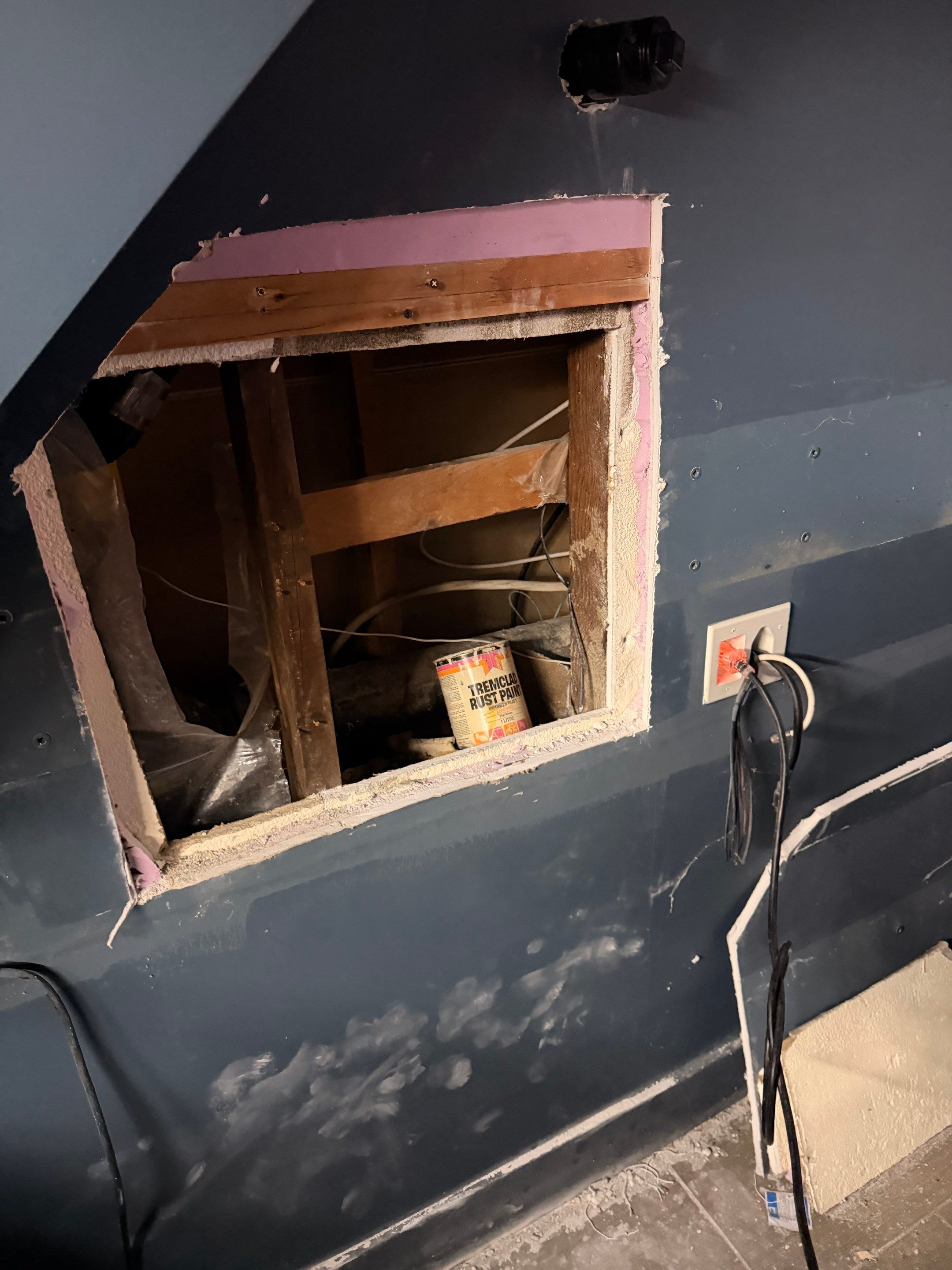 Wall Repair & Patching After Plumbing Leak Access by YVR Construction Group