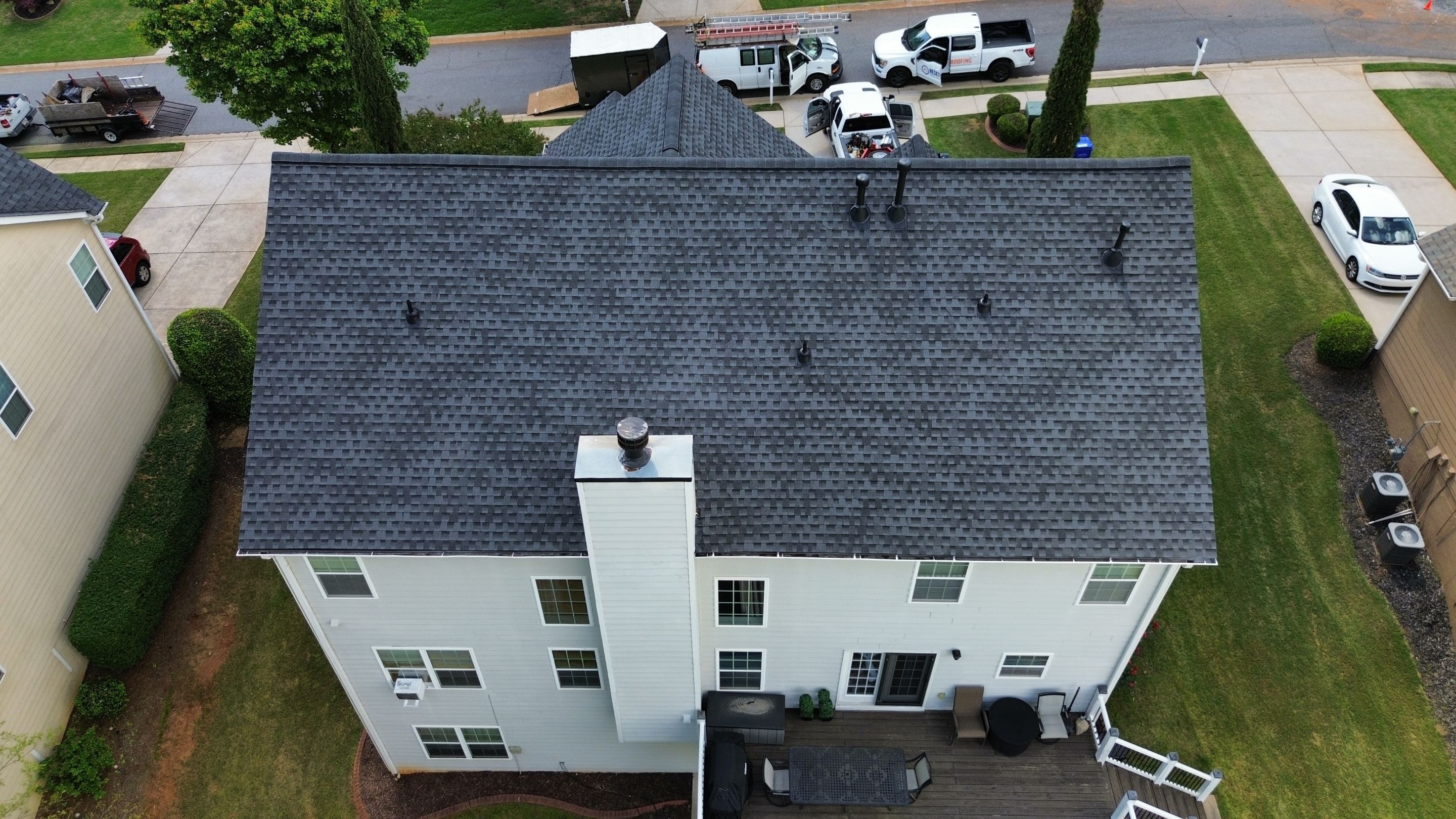 Cumming, GA Roof Replacement GAF Timberline HDZ Charcoal by Reset Roofing