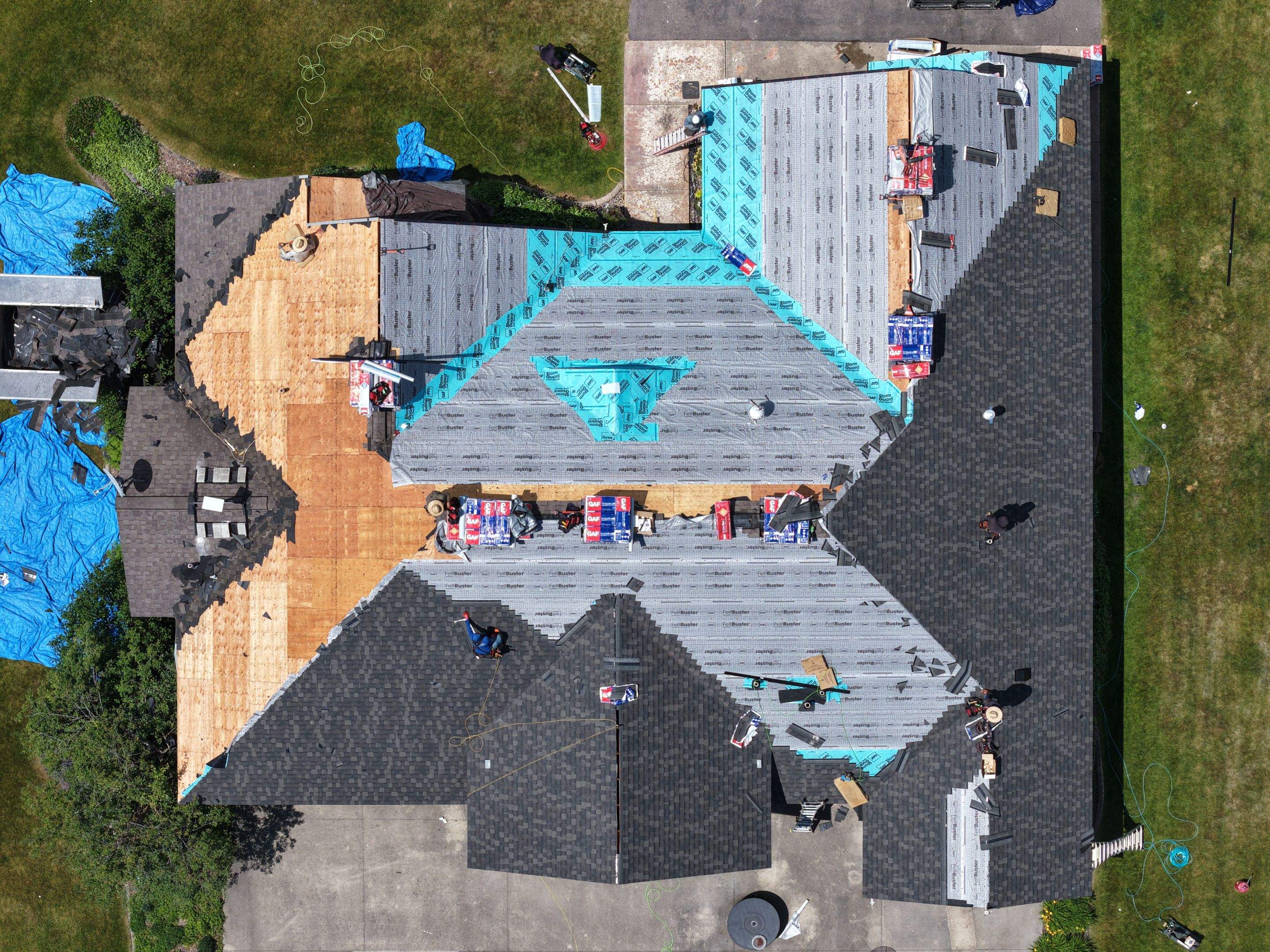 Roof Replacement using GAF Timberline HDZ - Midnight Mesa  by Montana Roofing Solutions