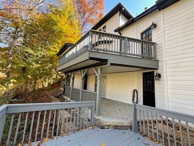Elevated Wood Deck and Covered Patio Installation in Alpharetta