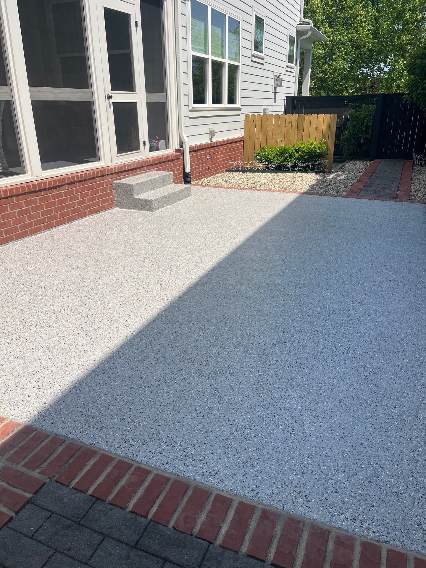 Patio Floor Coating using Yukon by My Garage Floor Guys