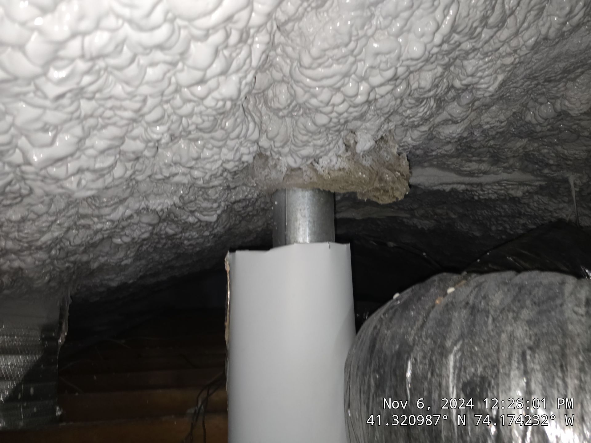 Attic Insulation using open cell spray foam by NYS Foam & Energy