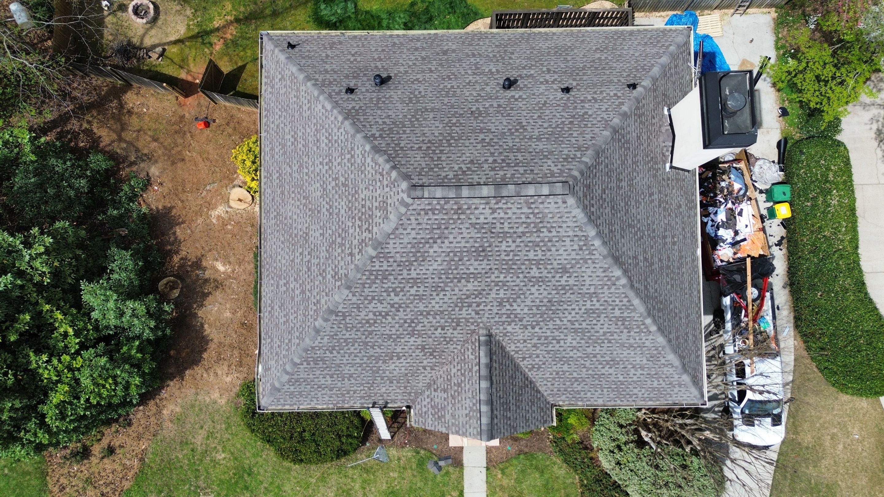 Atlanta, GA Roof Replacement GAF Timberline HDZ Weathered Wood by Reset Roofing