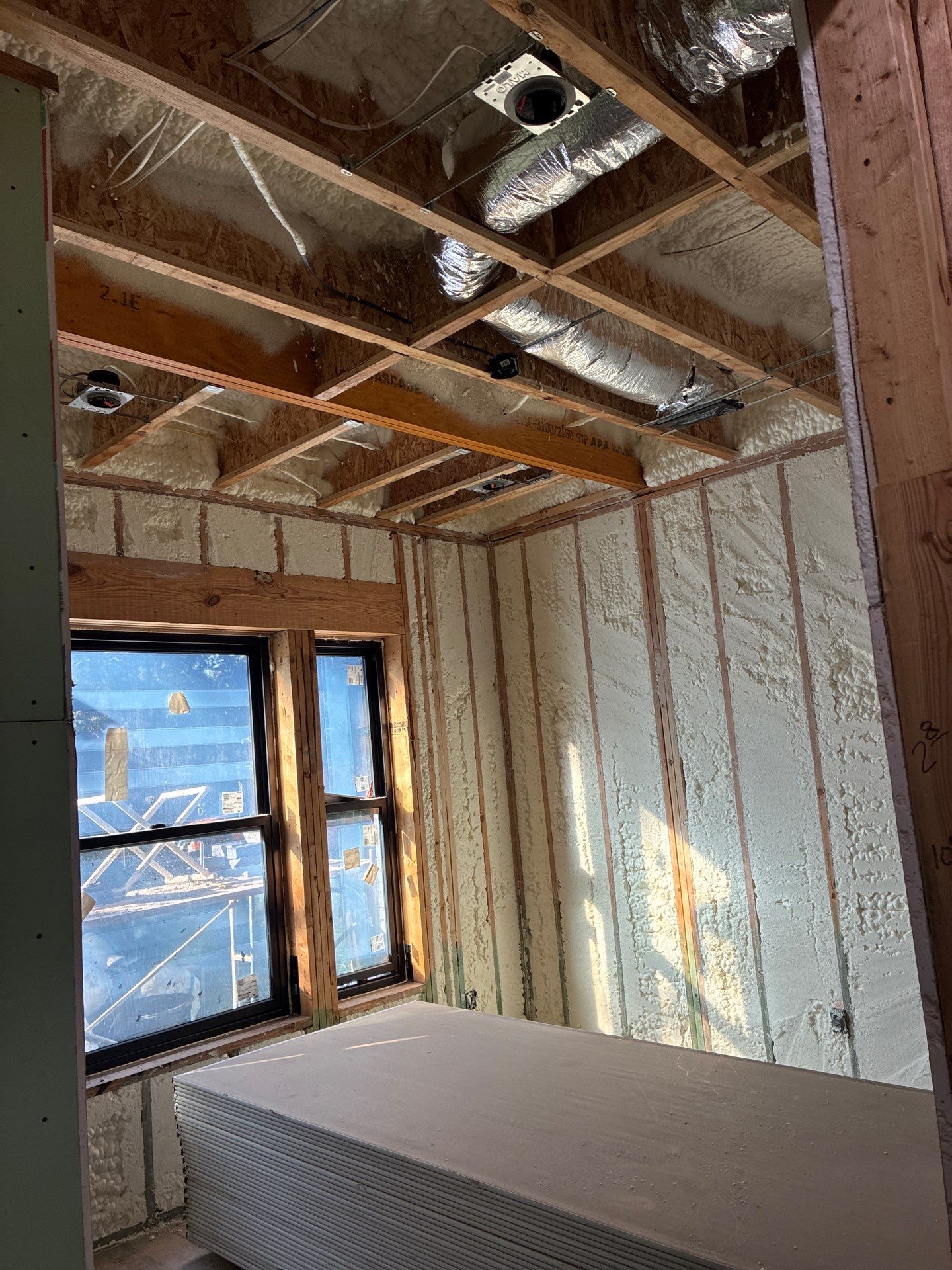 Fully encapsulated Dallas custom home  by Apex Insulation Solutions