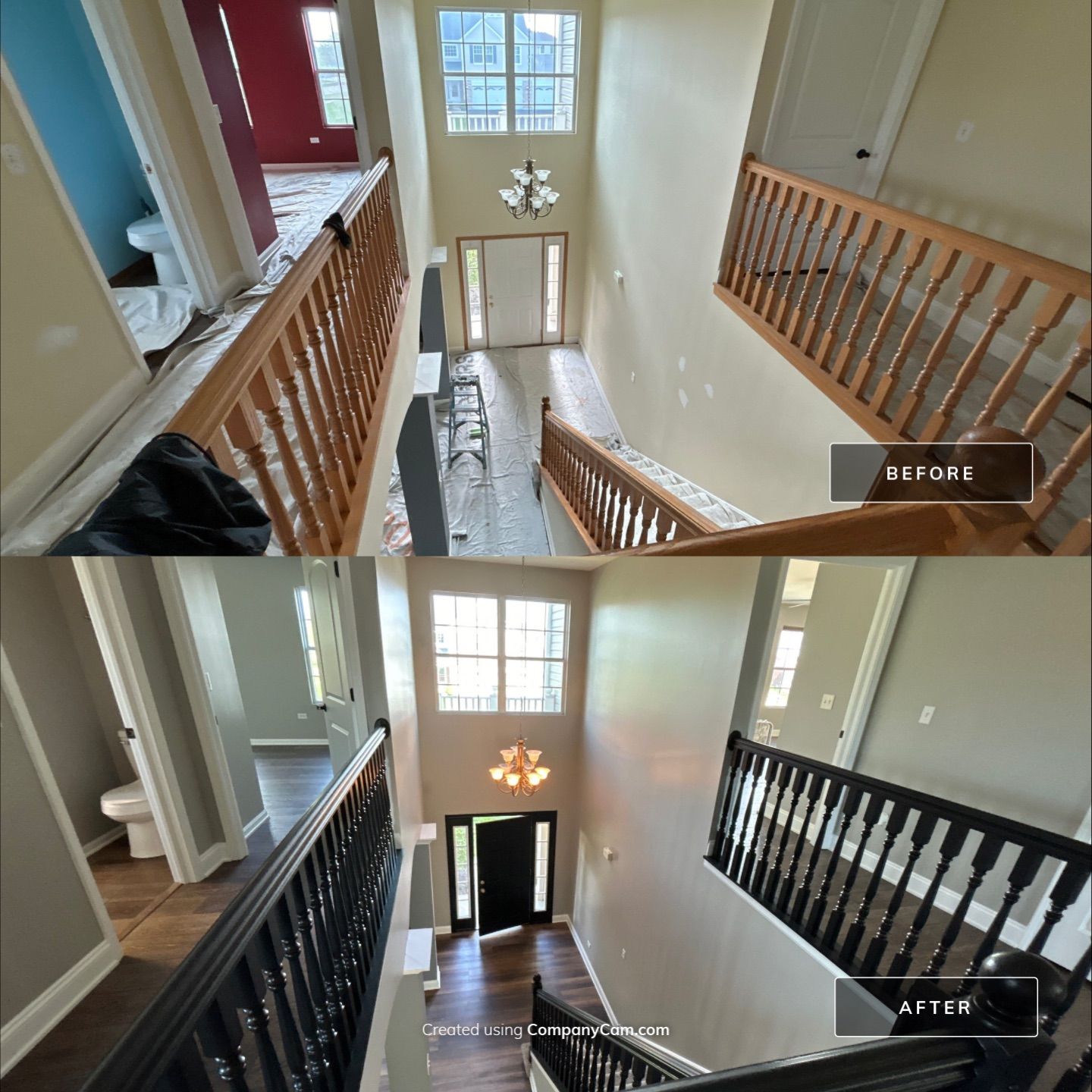 Interior Painting, Trim Painting & Staircase Painting in New Lenox by Powers Painting & Decorating, LLC